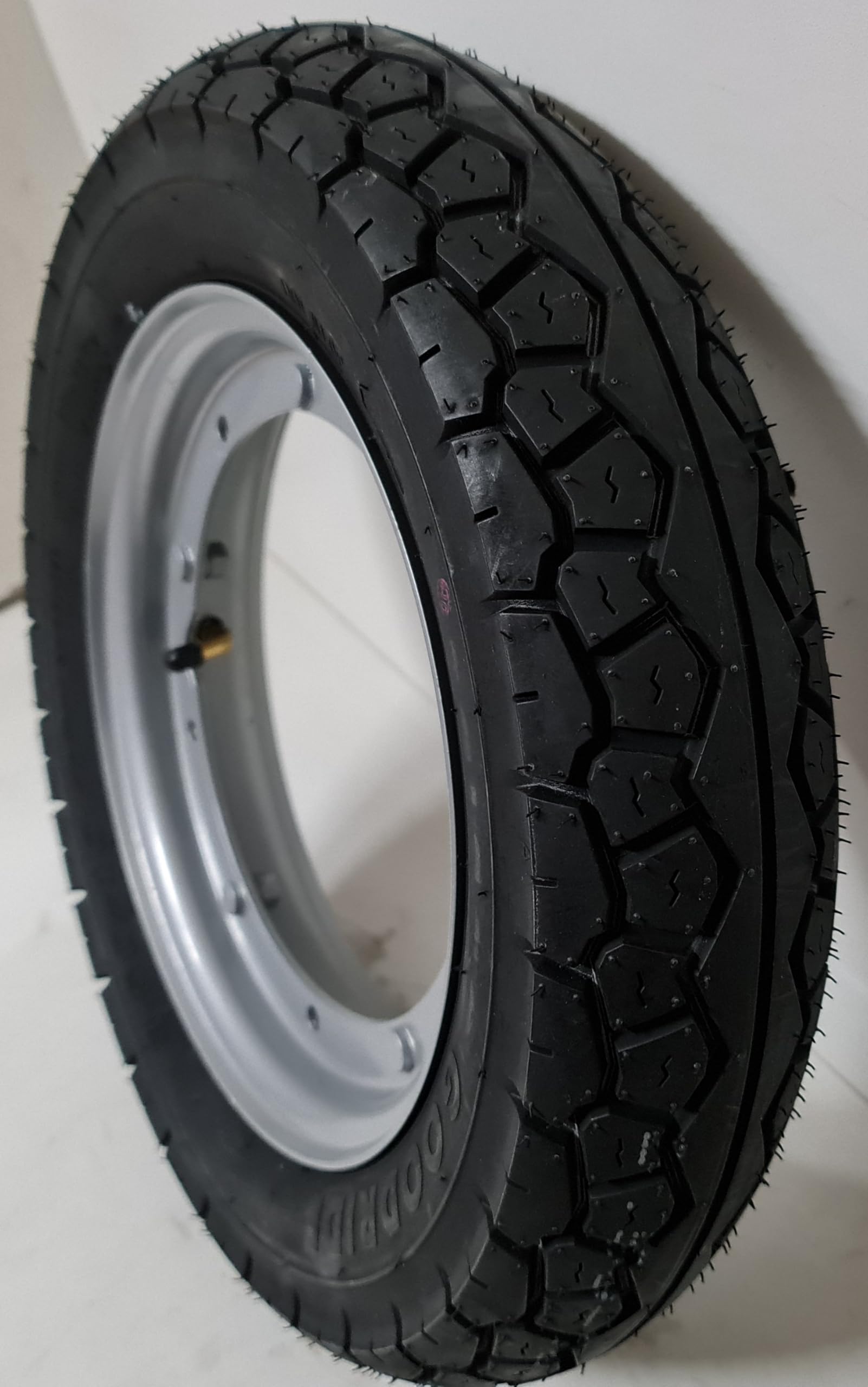 Ruota Completa 3.50-10 51J Tubeless per Piaggio Ape 50 Copertone Cerchio Montata
