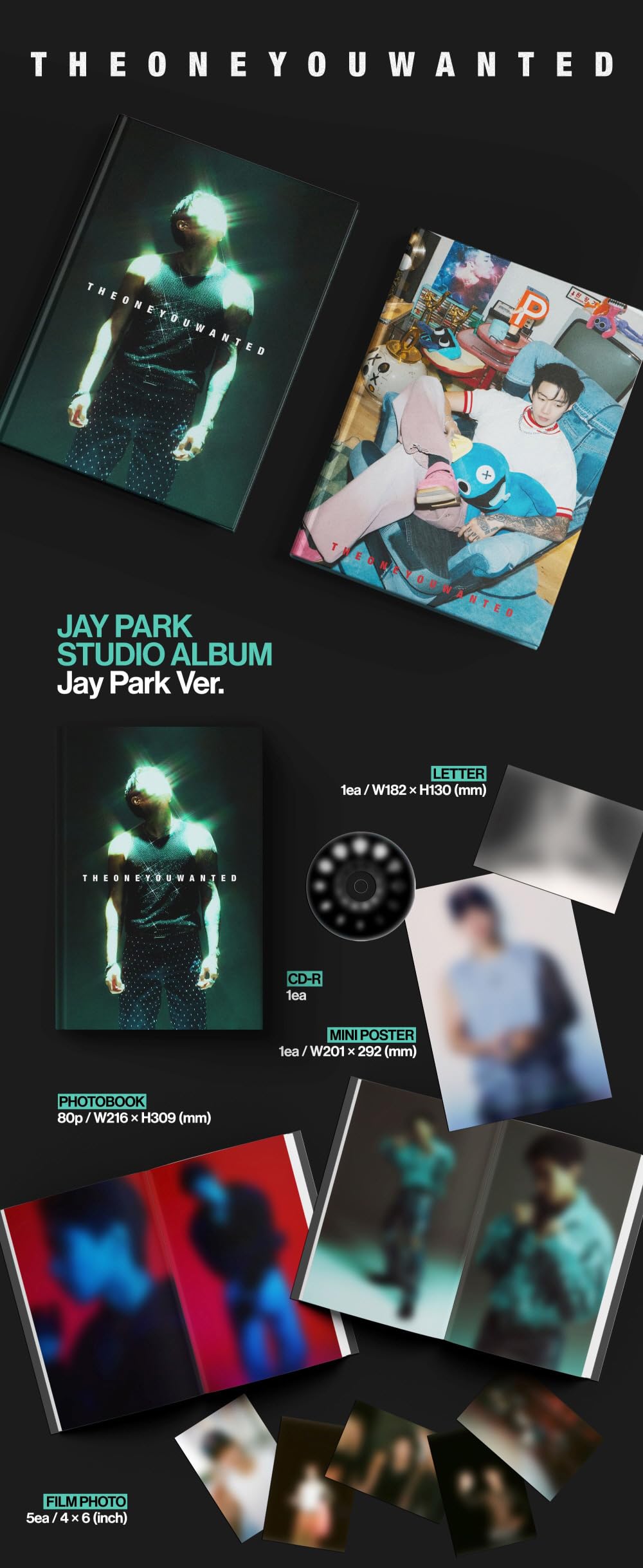 Jay Park パクジェボム CD THE ONE YOU WANTED Amazon.com: Jay Park THE ONE YOU WANTED 6th Album with Tracking
