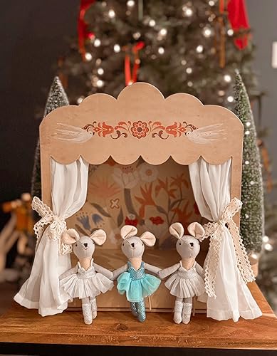 Miniatura 4 de LEVLOVS Mouse in a Matchbox - Juguete de diseño danés, regalo de registro de bebés (ratones de bebé gemelos)