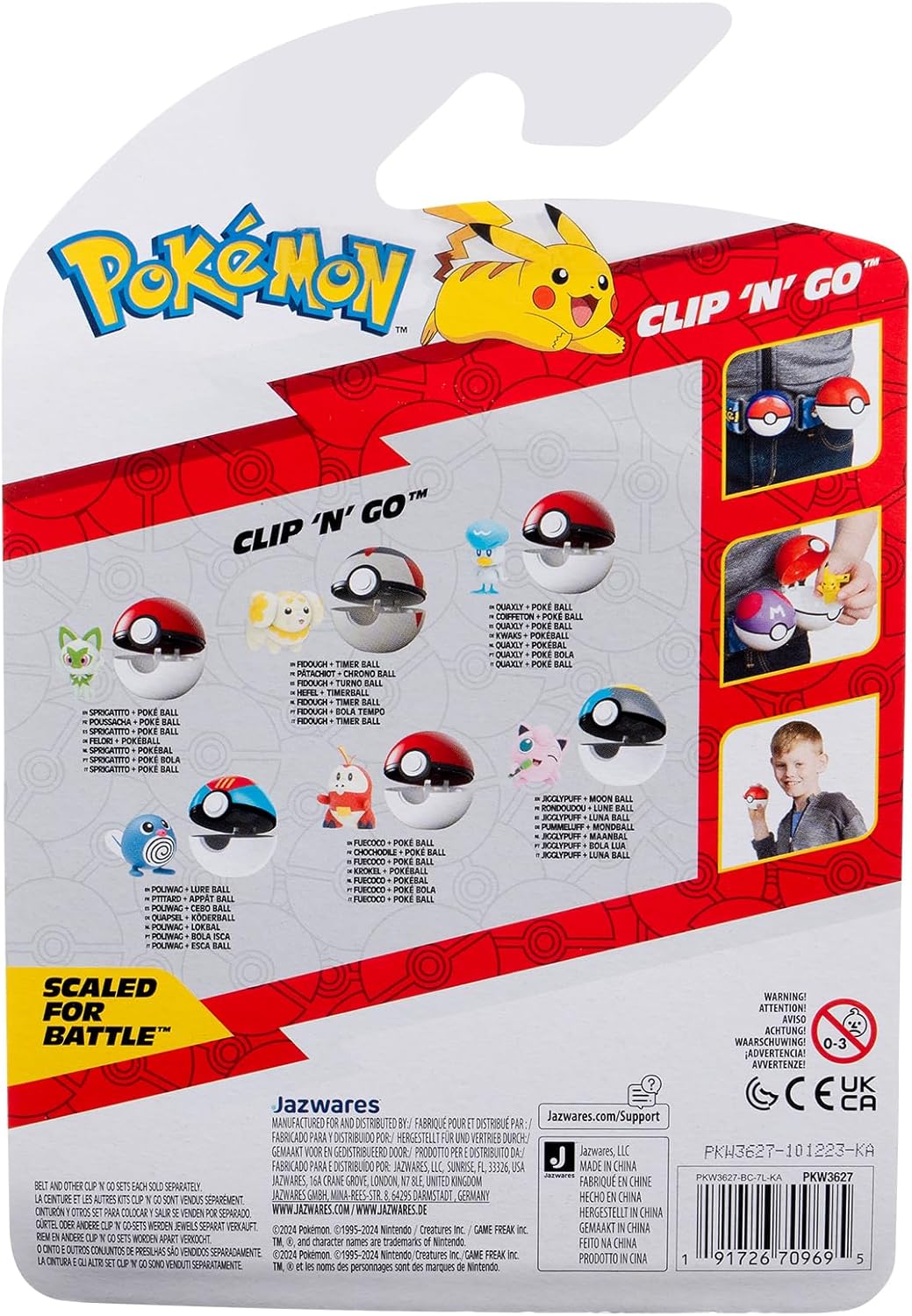 POKEMON CLIP N GO JIGGLYPUFF AND MOON BALL