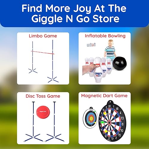 Miniatura 9 de Giggle N Go Flarts Lawn Darts Outdoor Games for Family Our Lawn Games for Kids - Quality Backyard Games for Adults and Kids - Our Inflatable Dart