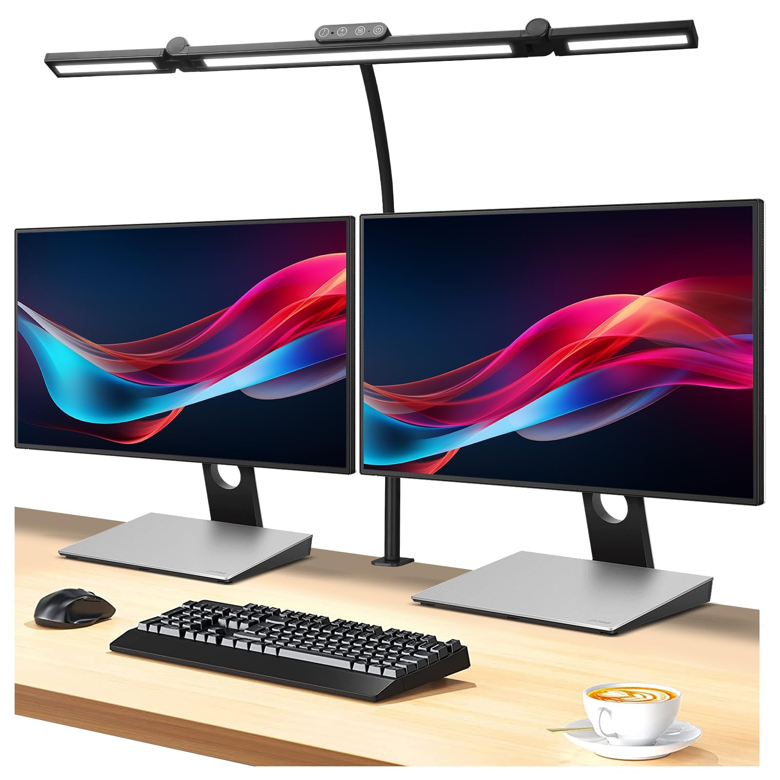 Asstikoo LED Schreibtischlampe Dimmbar, 24W Faltbar Schreibt