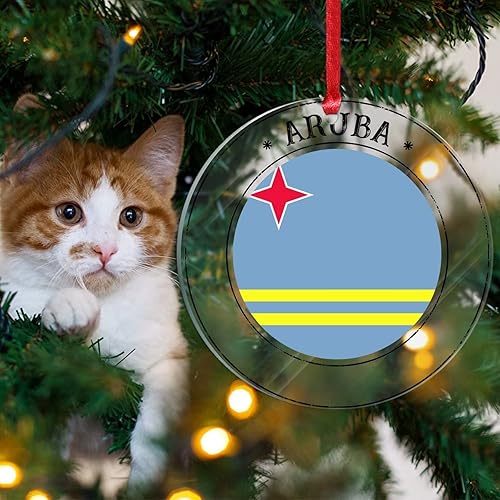 Vista 177 de Bandera de las Bahamas Adorno de árbol de Navidad para Navidad Bandera Nacional de Bahamas Decoración de árbol de Navidad Adorno colgante Adornos