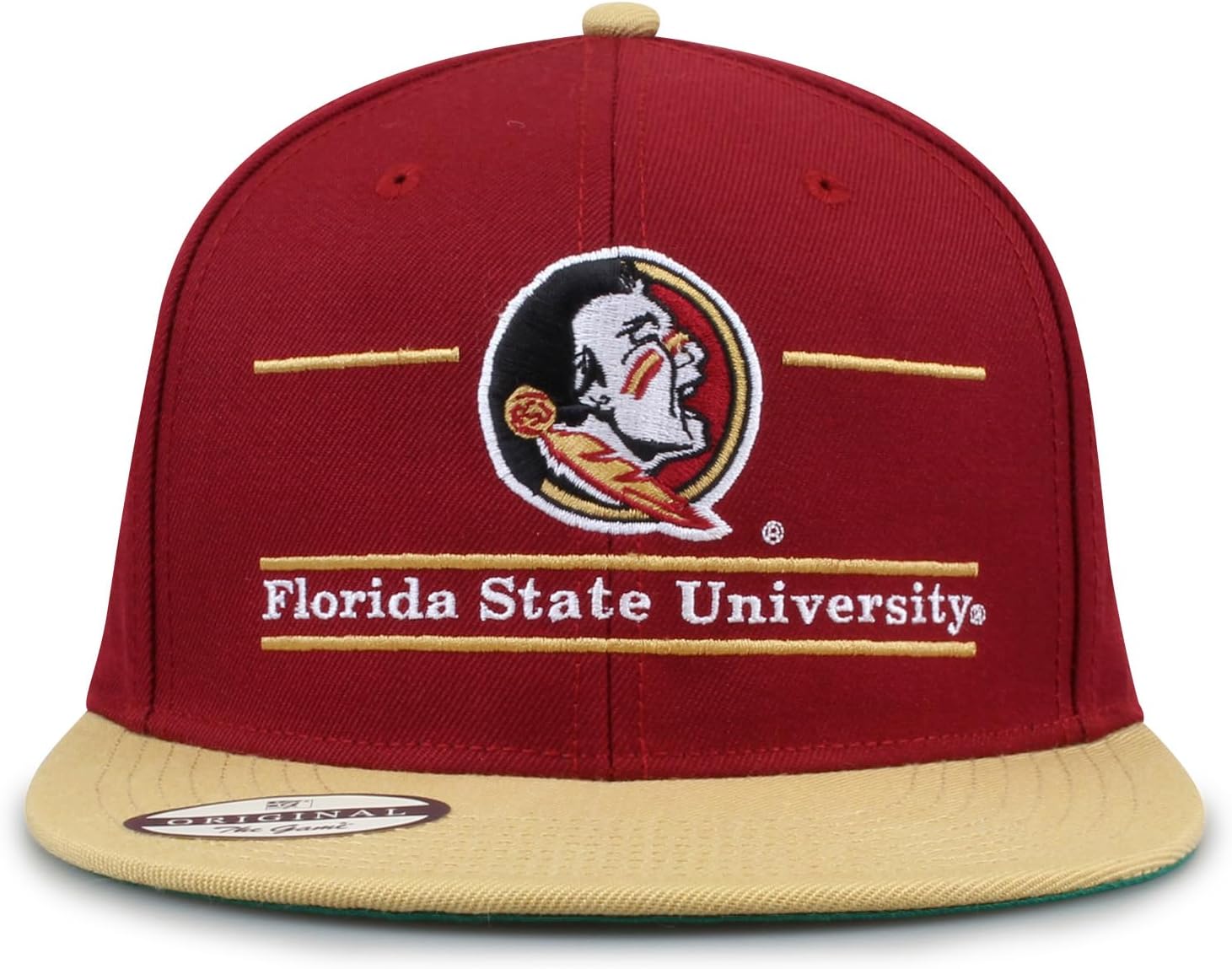 The Game NCAA Licensed Florida State Seminoles Flat Brim Snapback Hat, Florida State University Game Day Hat