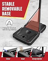 Vista 6 de Seray Aro de baloncesto para niños al aire libre de 3.2-7.2/10 pies, ajustable 10s, aro de baloncesto para niños, adultos, niños pequeños