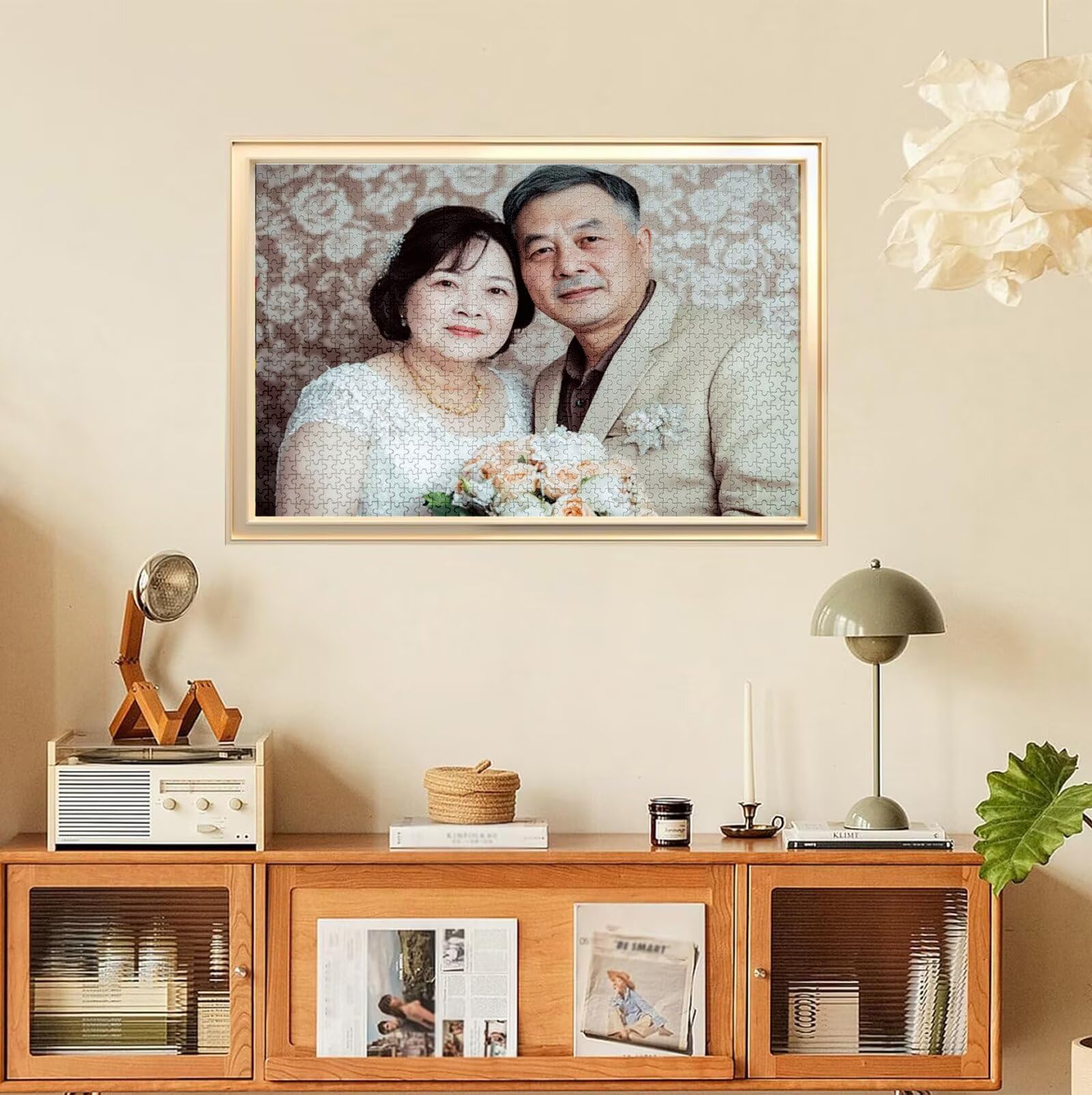 Puzzle Personalizado con Foto, Personalizada Rompecabezas Personalizado Diseña tu Logo Foto o Texto, Personalizado Navidad Halloween San Valentín Parejas Niños Familia Amigos h-2429