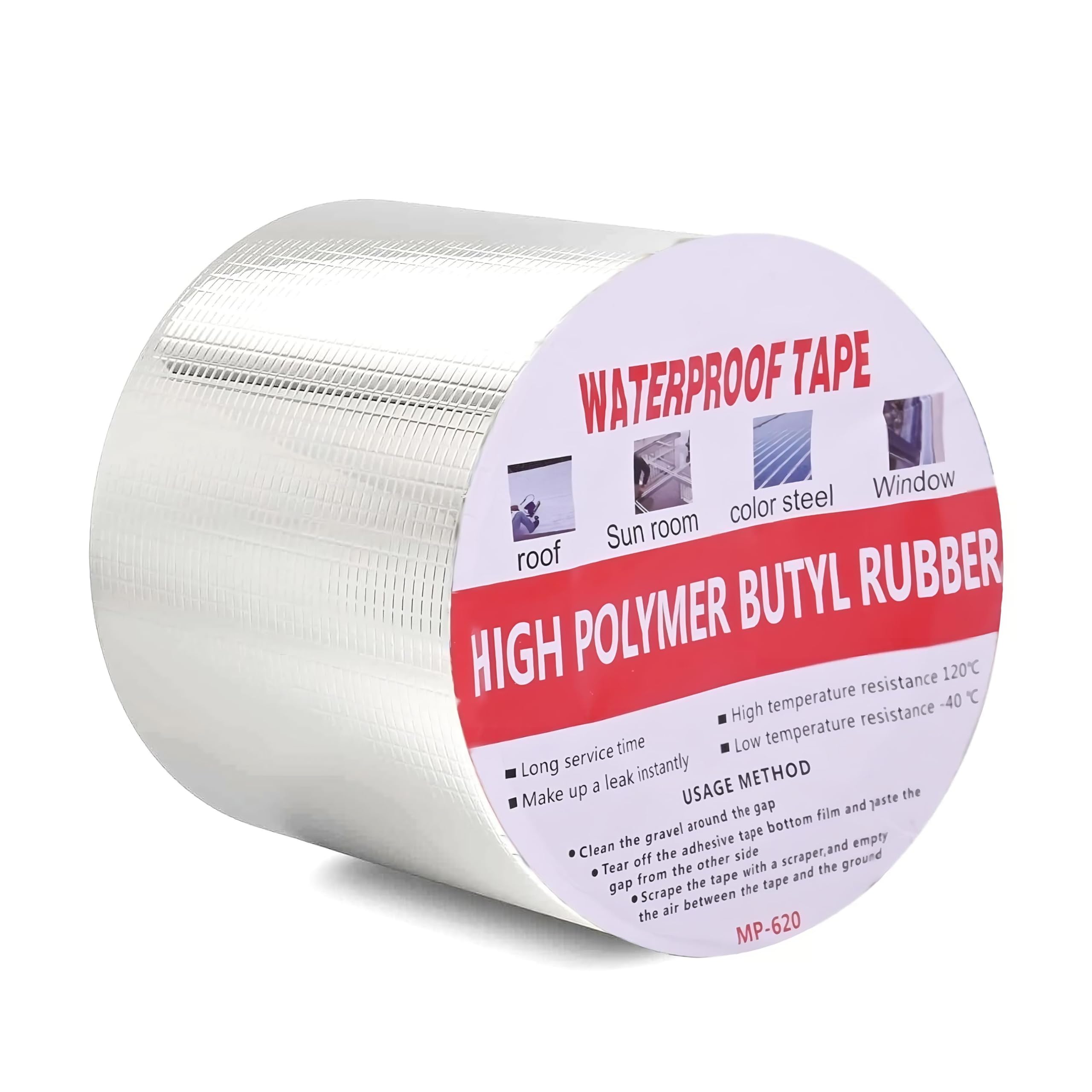 Inditradition Instant Sealing Duct Tape | High Polymer Butyl Rubber Tape for Any Surface (Length - 16 Feet x Width - 4 Inches, 60 Microns, Silver) (B0CS9T8HBD) Amazon Price History, Amazon Price Tracker