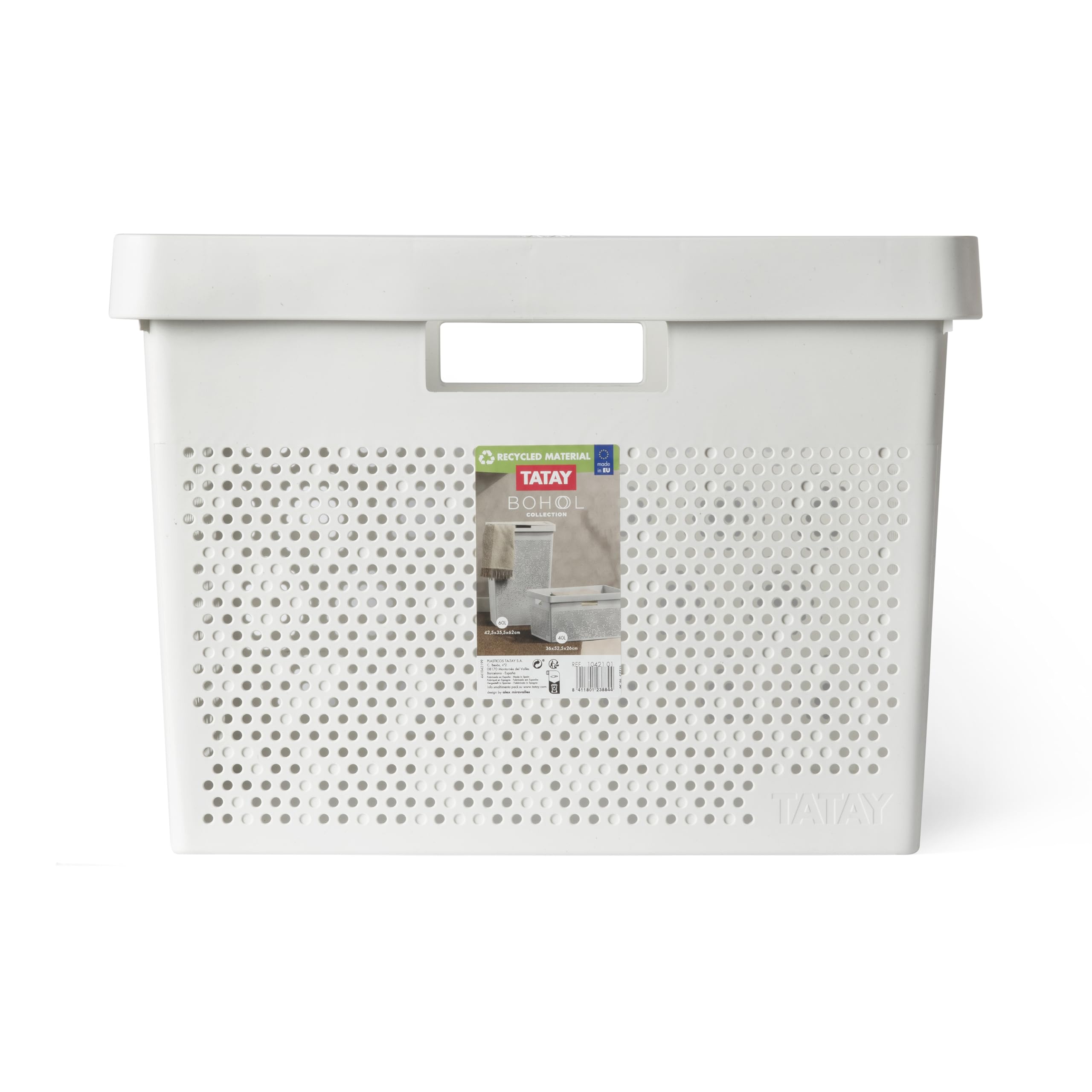 Boîte Rangement 20L BOHOL Vert - Polypropylène Recyclé Sans BPA, 30.5x39.5x22cm