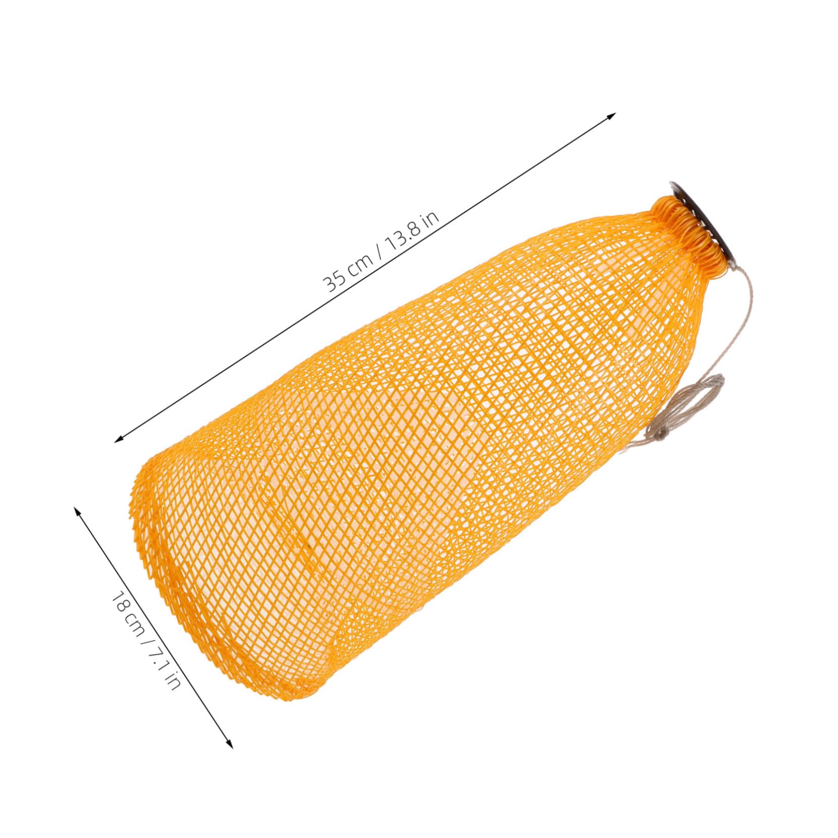 KOMBIUDA Jaula de Red Plegable para Pesca, Plástico Naranja, Tipo Jaula