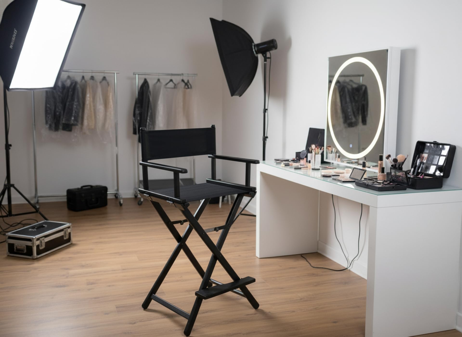 Klappstuhl Make-up-Stuhl Visagie-Stuhl Regiestuhl Kaptafel-Stuhl VDD