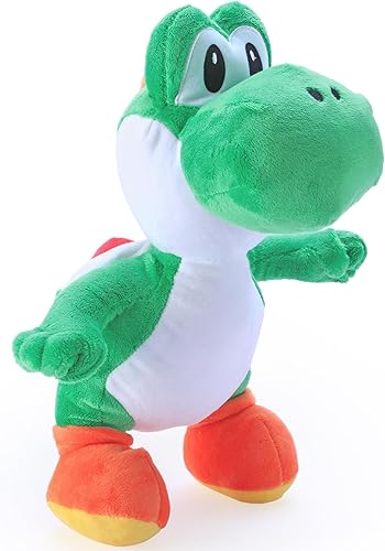 Yoshi - Juguetes de peluche, serie Mario All-Stars de 13 pulgadas, color verde, ideal para Navidad, cumpleaños y más