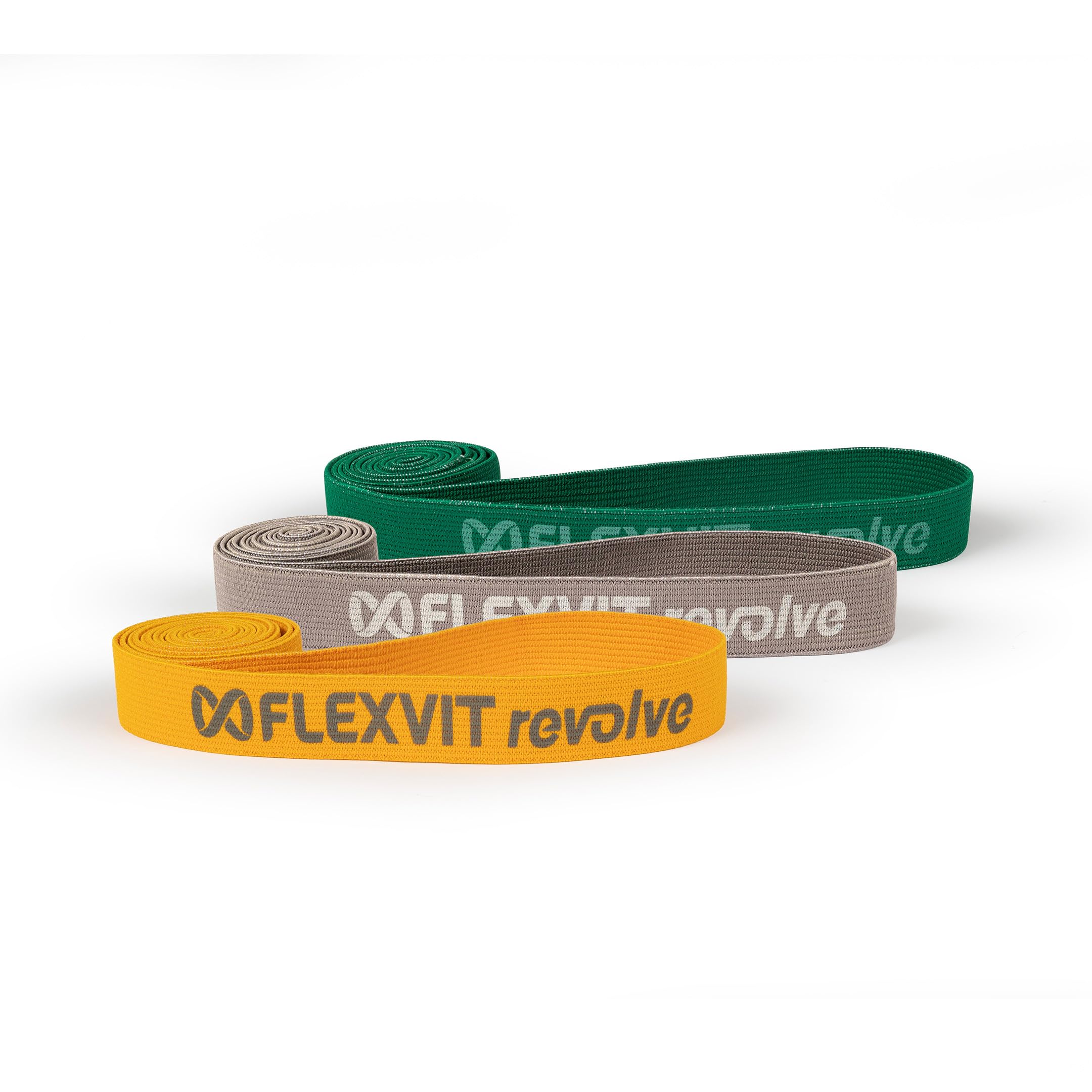 FLEXVIT Revolve - Superband für Kraft, Core und Mobility | Powerband für zuhause, Büro, Fitnessstudio & Outdoor | Fitnessband waschbar, robust & reißfest | Made in Germany | 5 Widerstandsstufen