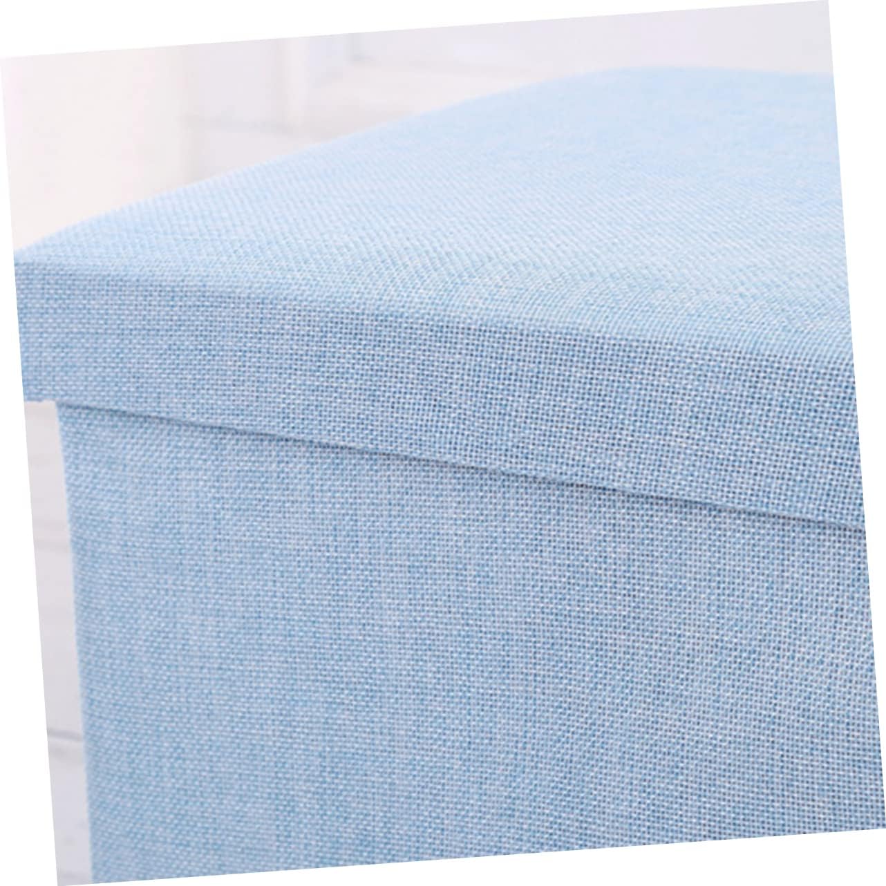 PRETYZOOM Storage Stool Folding Box Cubes Storage Bins Footstool Foldable Stool for Home