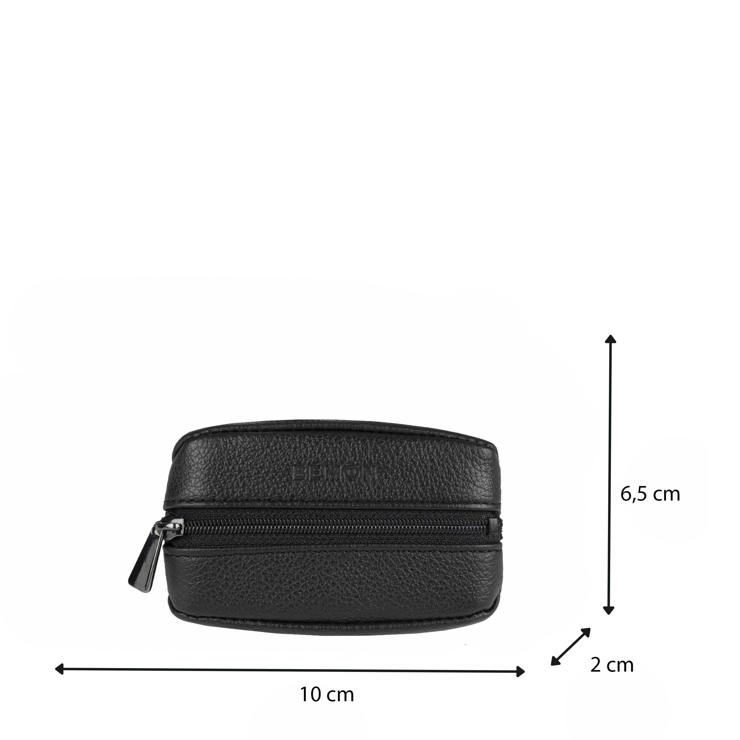 Bemon Porte Monnaie pour Homme en Cuir Enzo, Format Grain de café, 10 x 6.5 x 2 cm