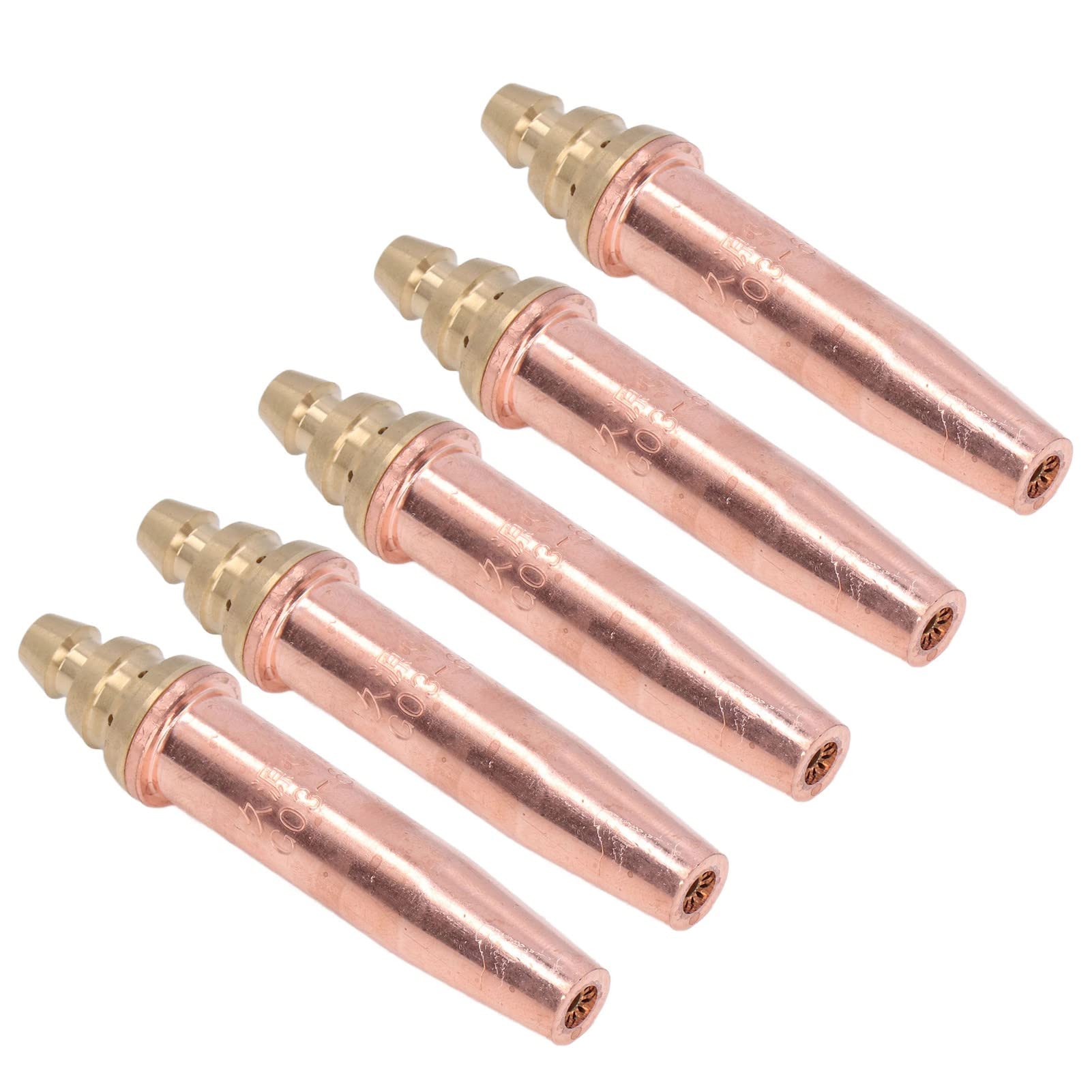 Boquillas de Soldadura de Gas Propano con Punta de Corte de Gas Isobárica Dividida, Consumibles para Antorcha de Máquina, 5 uds. (G03-6#)