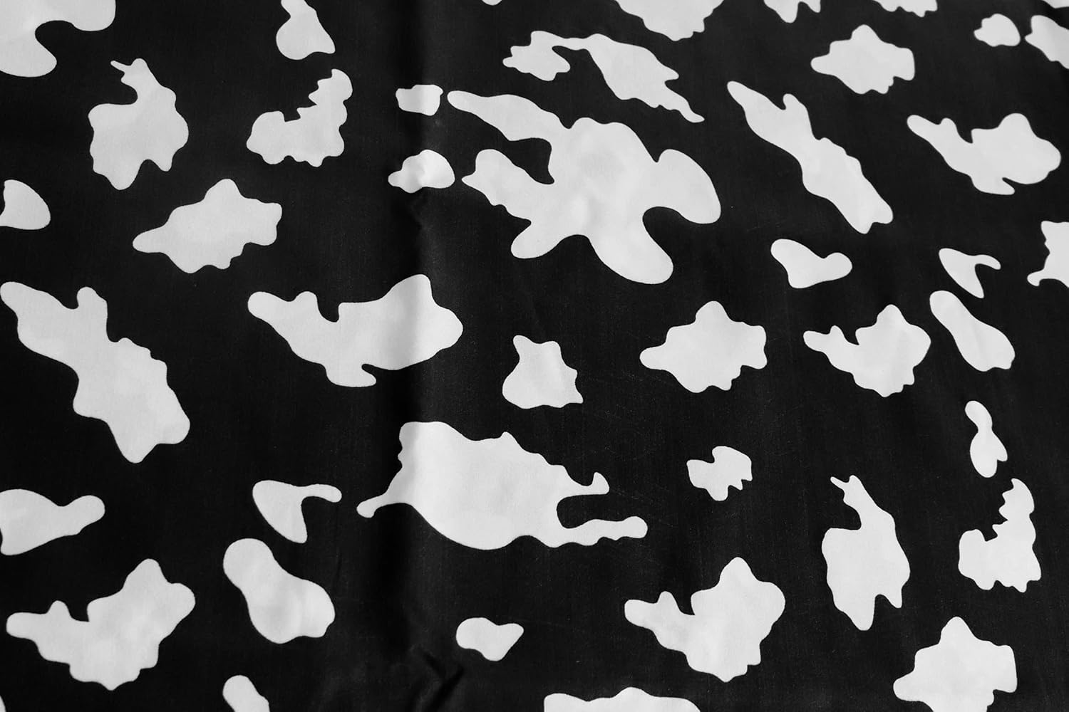 Zen Creative Designs Poly Cotton Cow Print Fabric 58 Inch Wide/Animal Print Fabric/Craft & Sewing Material (1 Yard, Brown Spots on White)