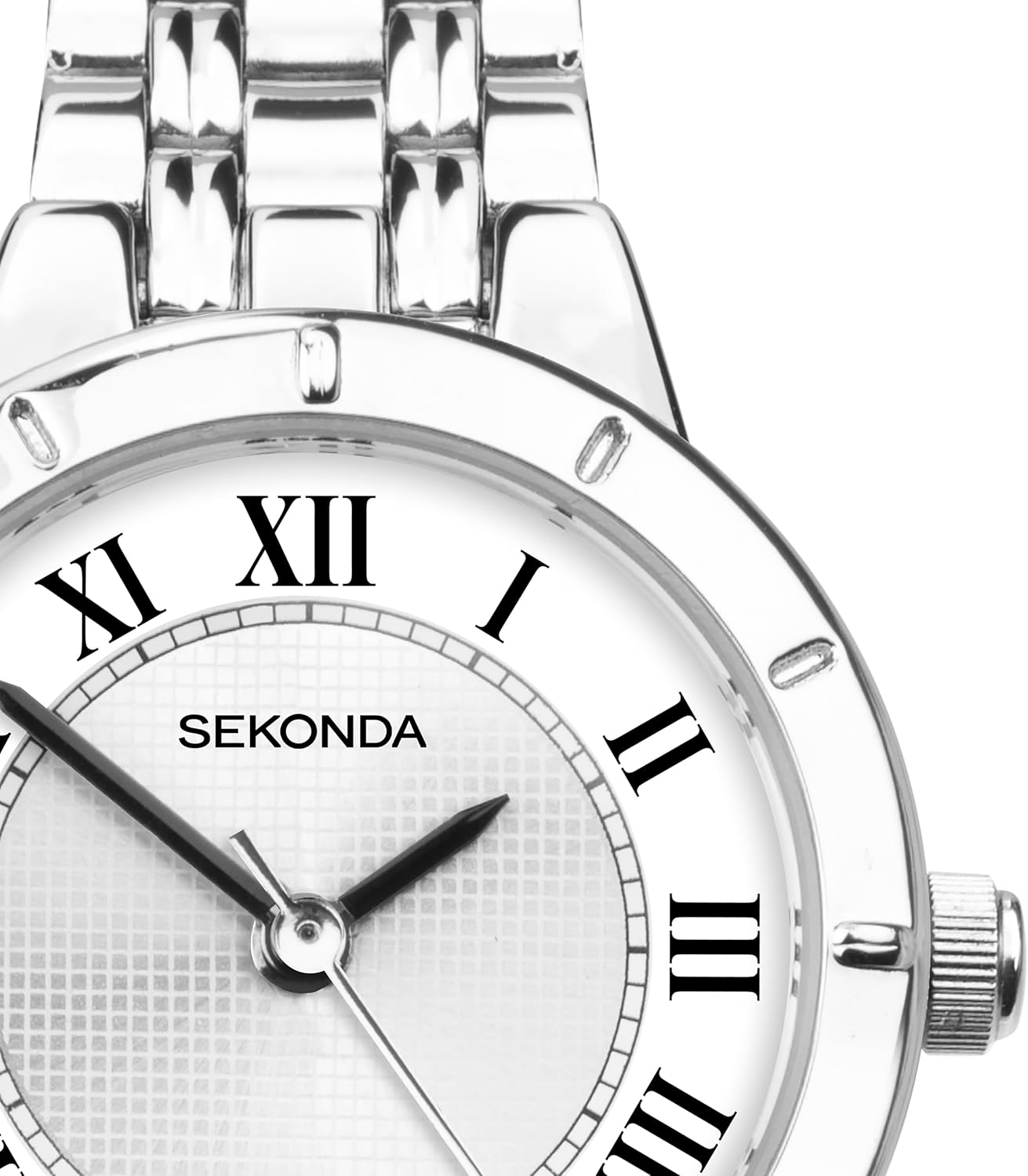 Sekonda Perry 27mm Classic Silver Ladies Watch Roman Markers White Dial with Stainless Steel Strap 4 71Oaj2IlzfL. AC SL1500