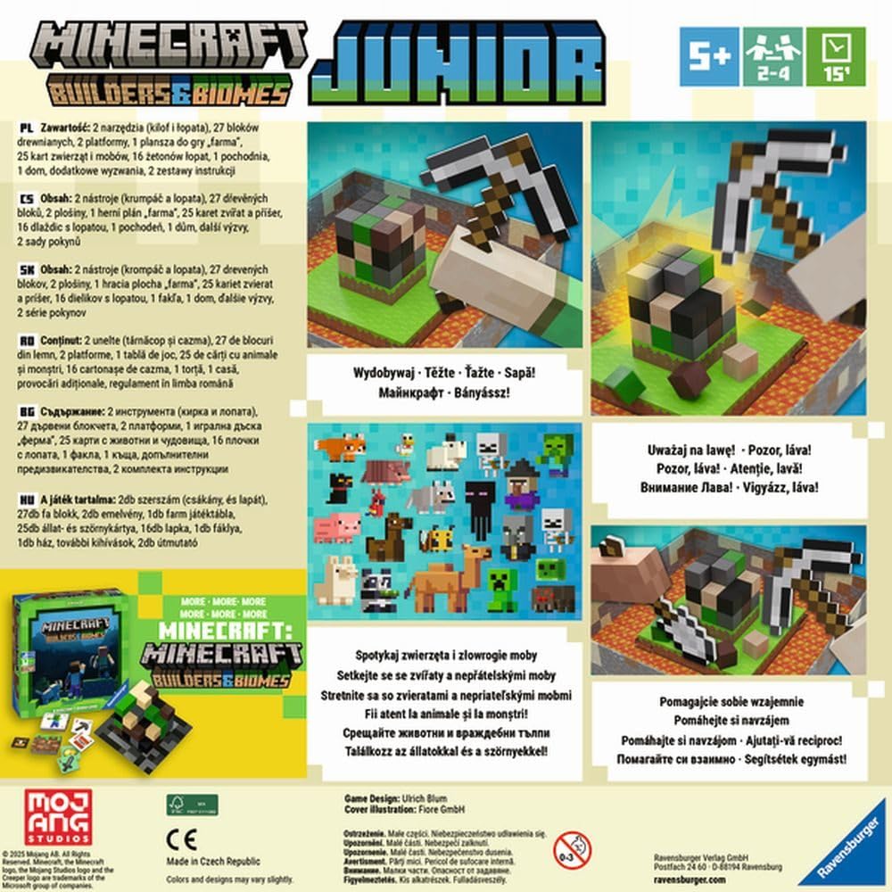 Gra planszowa Ravensburger Minecraft Builders And Biomes Junior PL