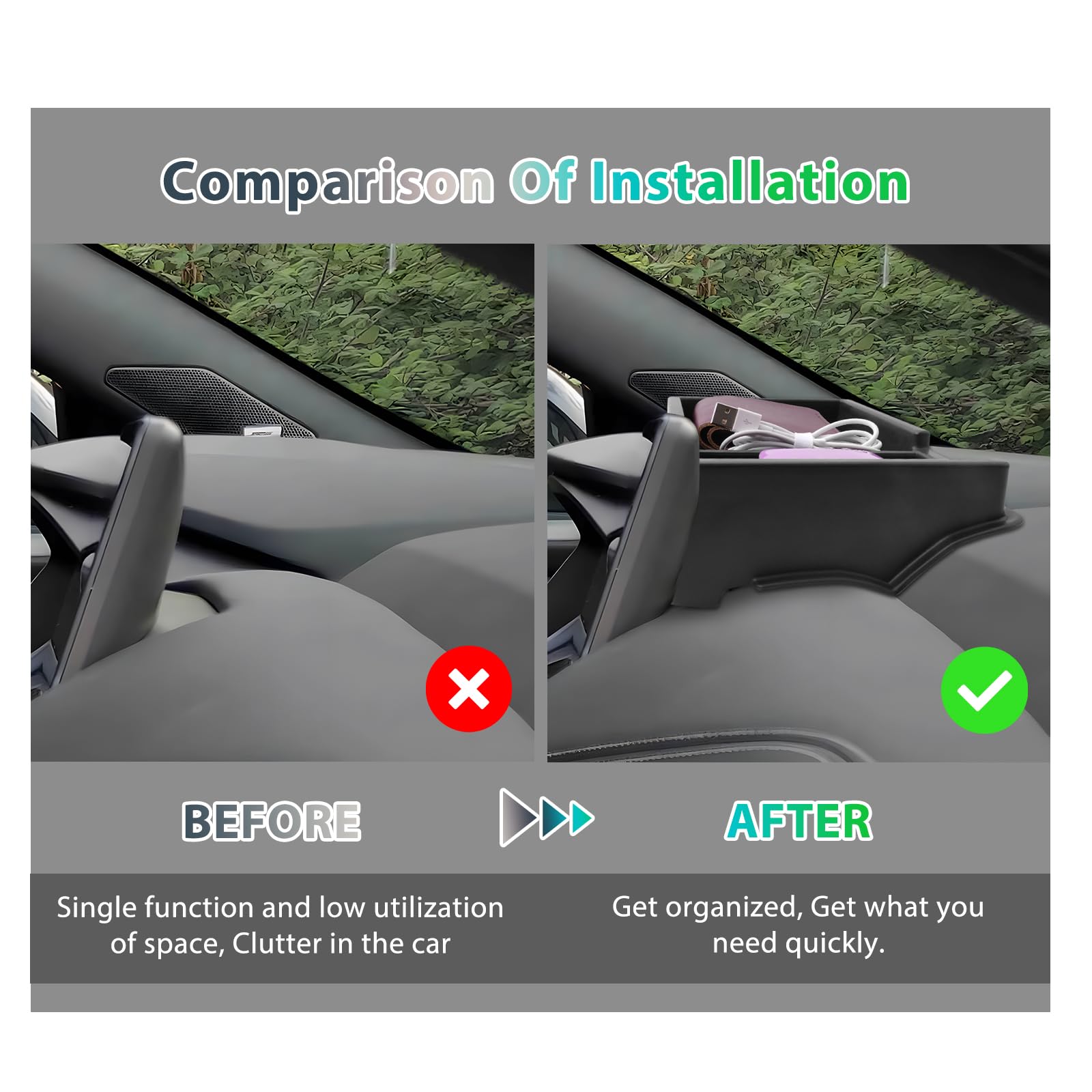 GAFAT Compatible Avec Nissan Qashqai J12 E-Power 2021-2025 2026 Boîte De Rangement Console Centrale, Organisateur De Étagère Arrière De L'Écran Pour 12,3" Nisan Connect, Accessoires Qashqai J12