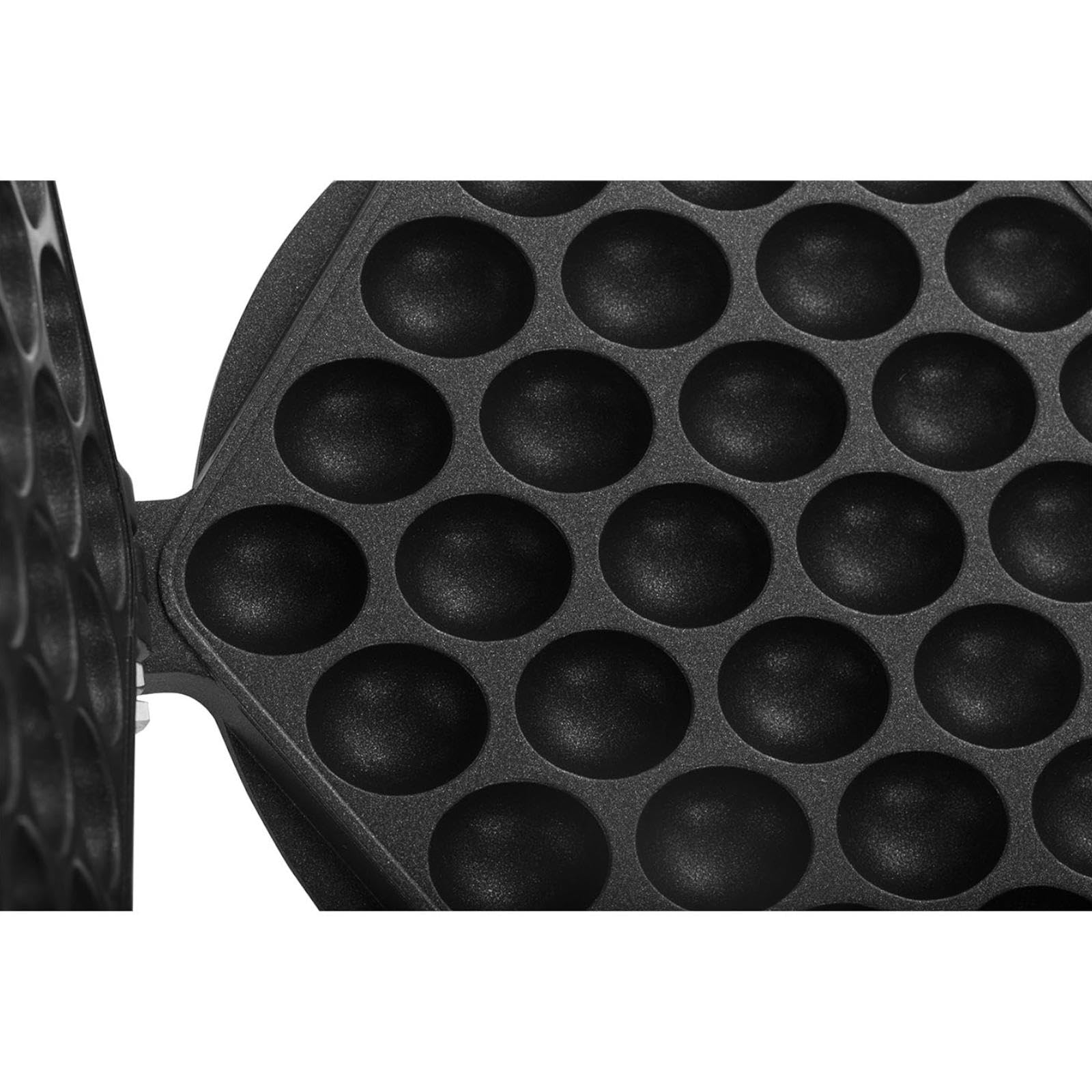 Royal Catering Gofrera con Base de Burbujas Bubble Waffle Maker RCWM-1400-B (1.415 W, Acero inoxidable y Aluminio, Temperatura 50-250 °C)