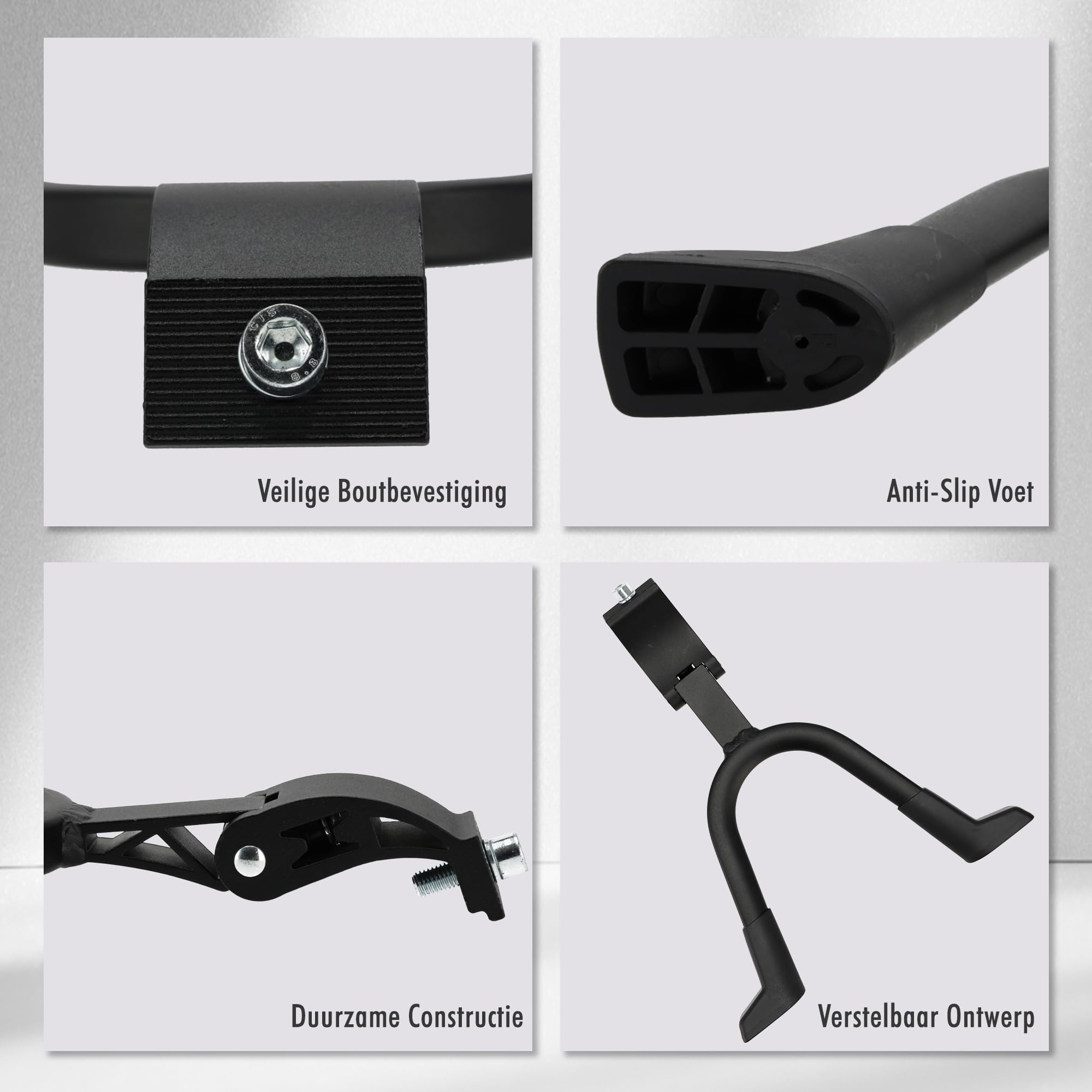 Fahrradständer Doppelbein 28 Zoll - Stabiler Zweibeinständer für E-Bikes & Transporträder | Universal & Extra Stark | Mittelständer für Mutter Fahrrad & Schwere Fahrräder