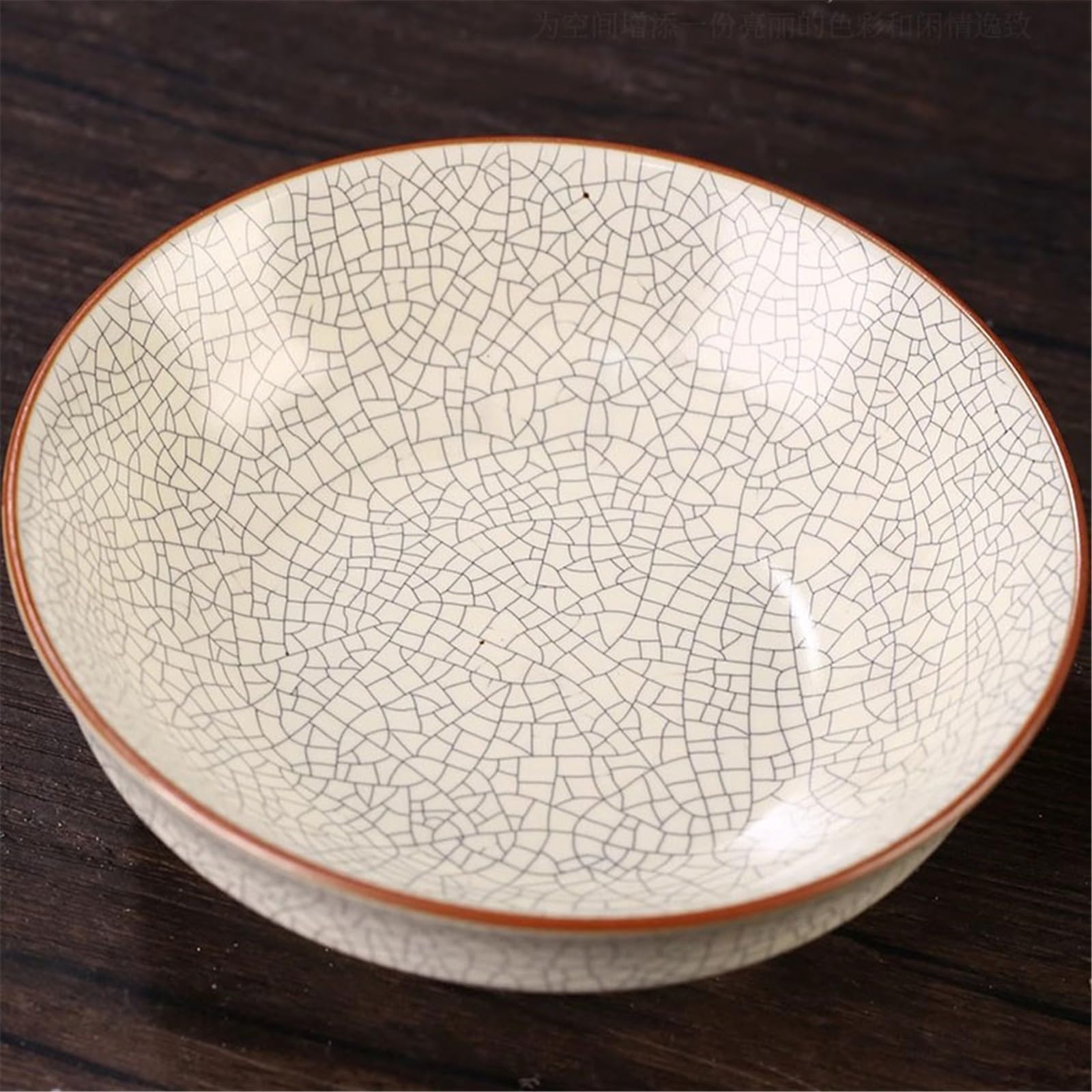 Vielseitig Blumen-Untersetzer mit Abtropfschale aus Keramik in Crackle-Optik