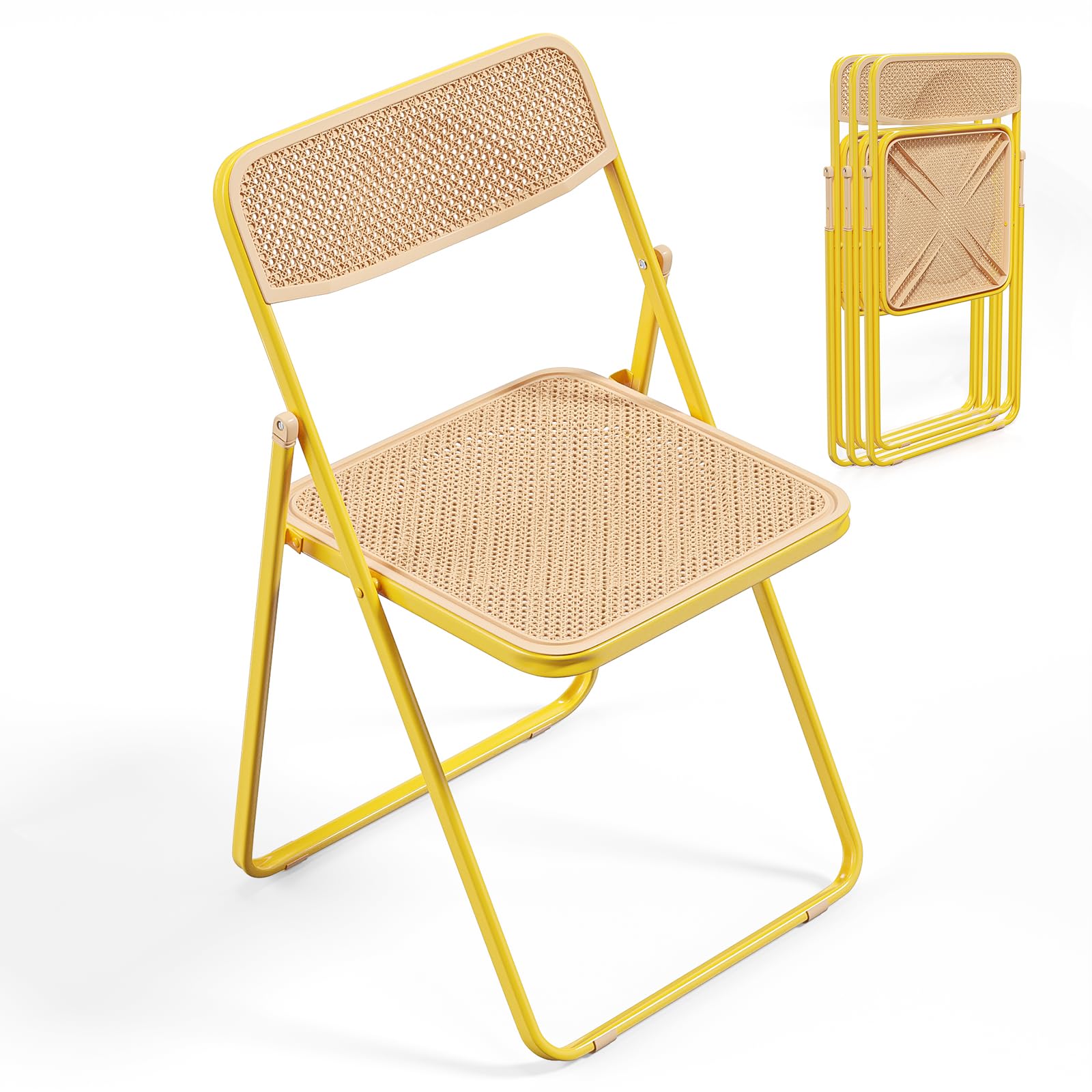 Amazon.com: VINGLI Folding Chair Modern Iron Frame Accent with