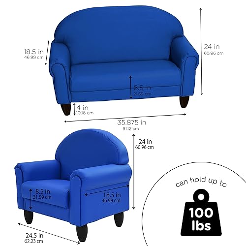 Miniatura 44 de Children's Factory As We Grow CF805-196 - Silla para niños pequeños, color rojo, asiento flexible para guardería o preescolar, silla de lectura para