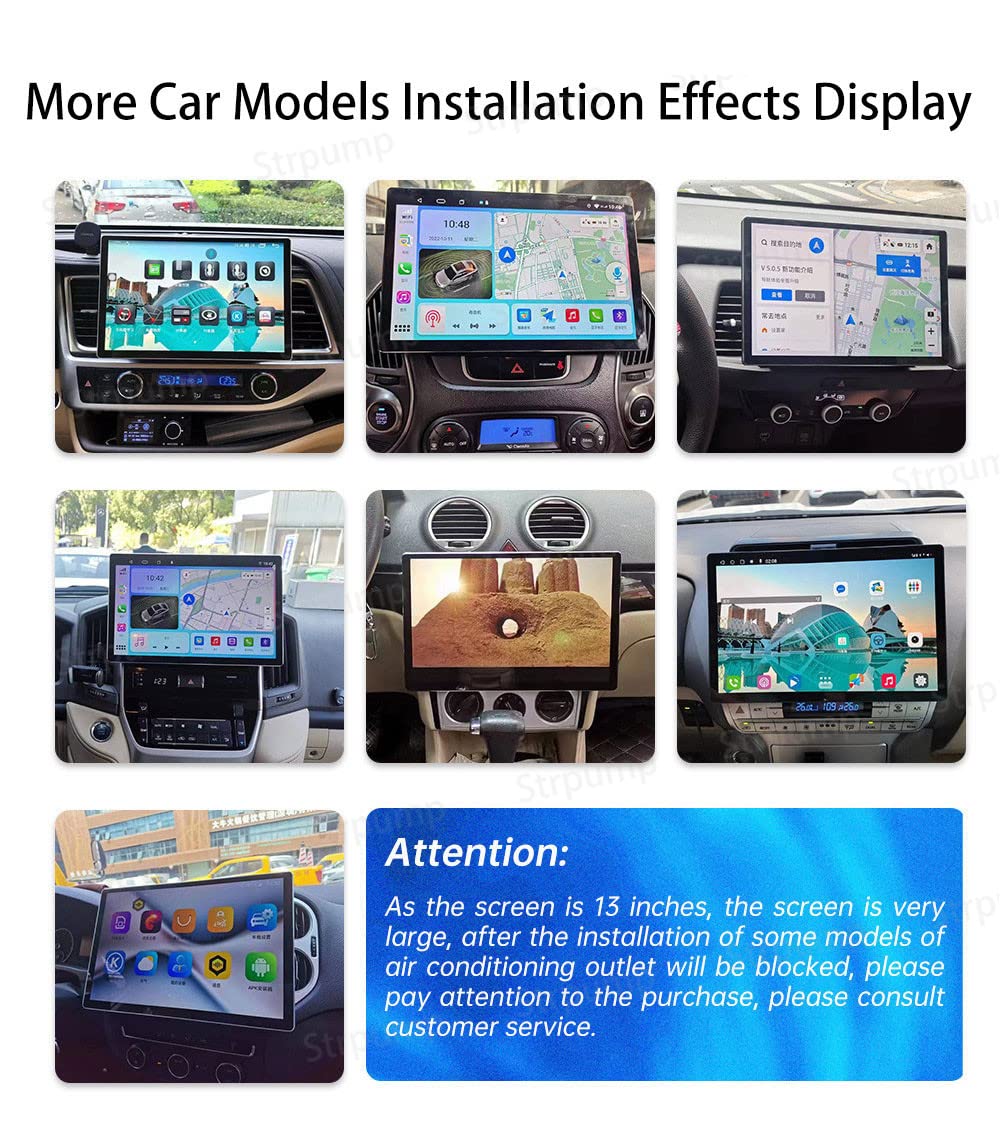 Amazon.co.jp: 13インチQLEDユニバーサルダブル2DIN Android 12カー
