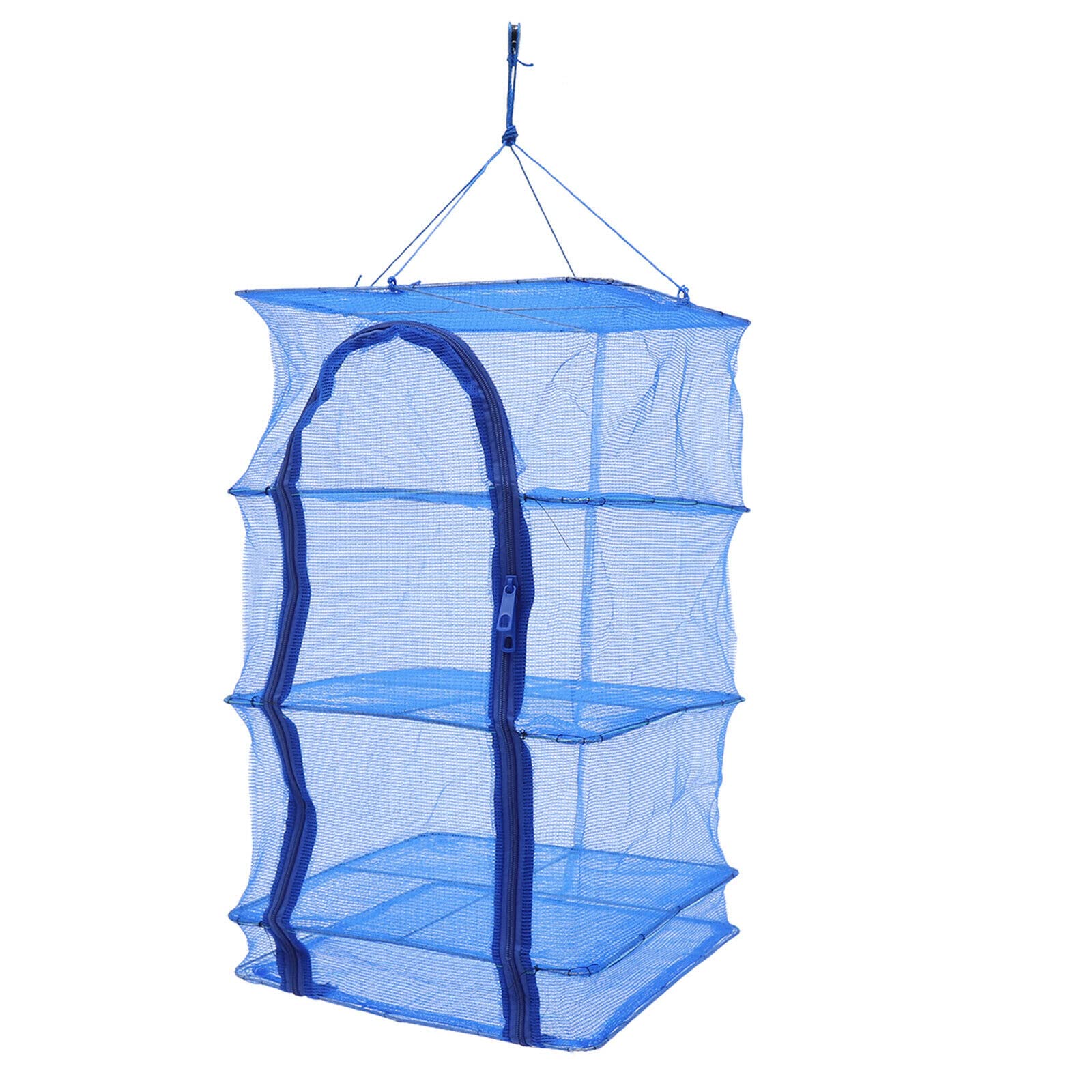 Séchoir Suspendu 4 Couches – Pliable, En Maille, Idéal Pour Poissons, Légumes, Vaisselle
