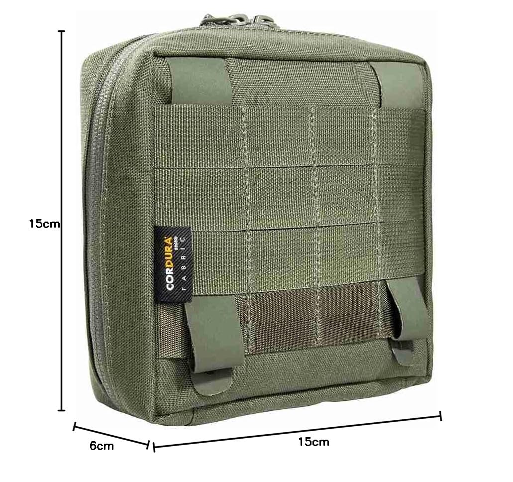 Tasmanian Tiger TT Tac Pouch 5.1 - Borsa aggiuntiva per Zaini con Sistema Molle per Accessori, edc, Attrezzi o Piccoli Kit di Primo Soccorso 15 x 15 x 6 cm