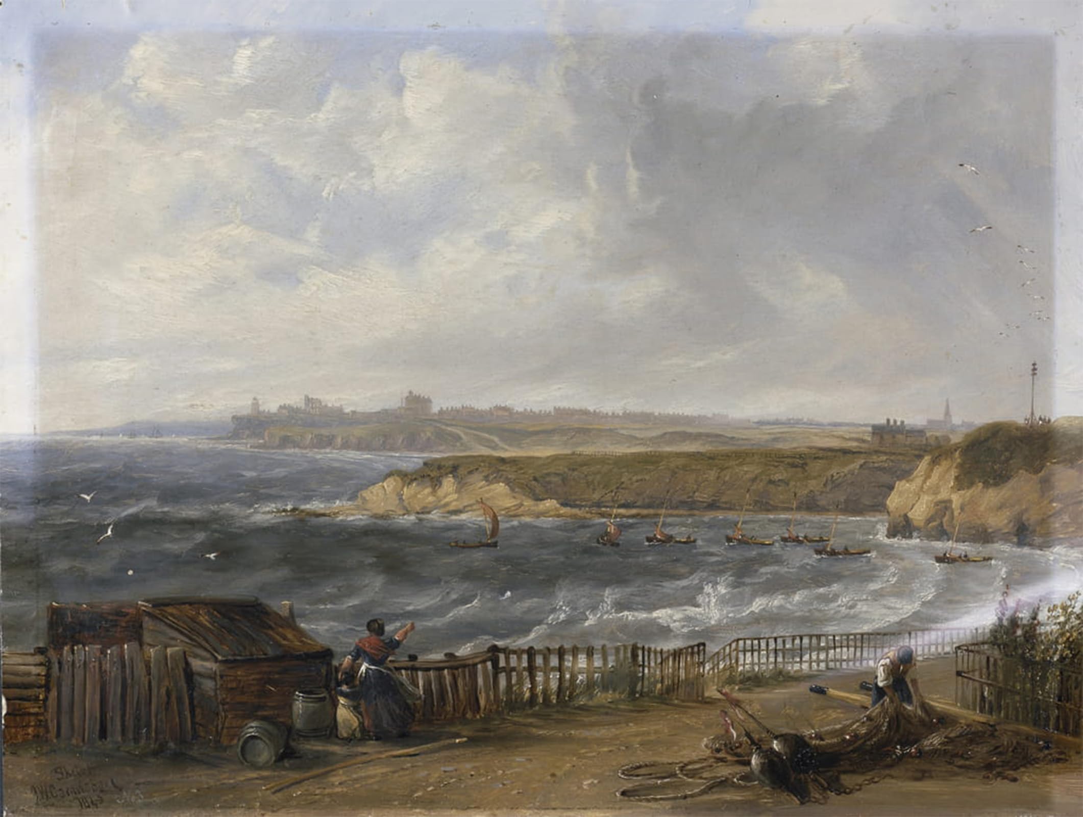 Posteriik No Frame Famous Print Pop Art Wall Art Graffiti Cullercoats Looking Towards Tynemouth Flood Tide By Johncarmichael Art Prints For Home Decor 60X90cm