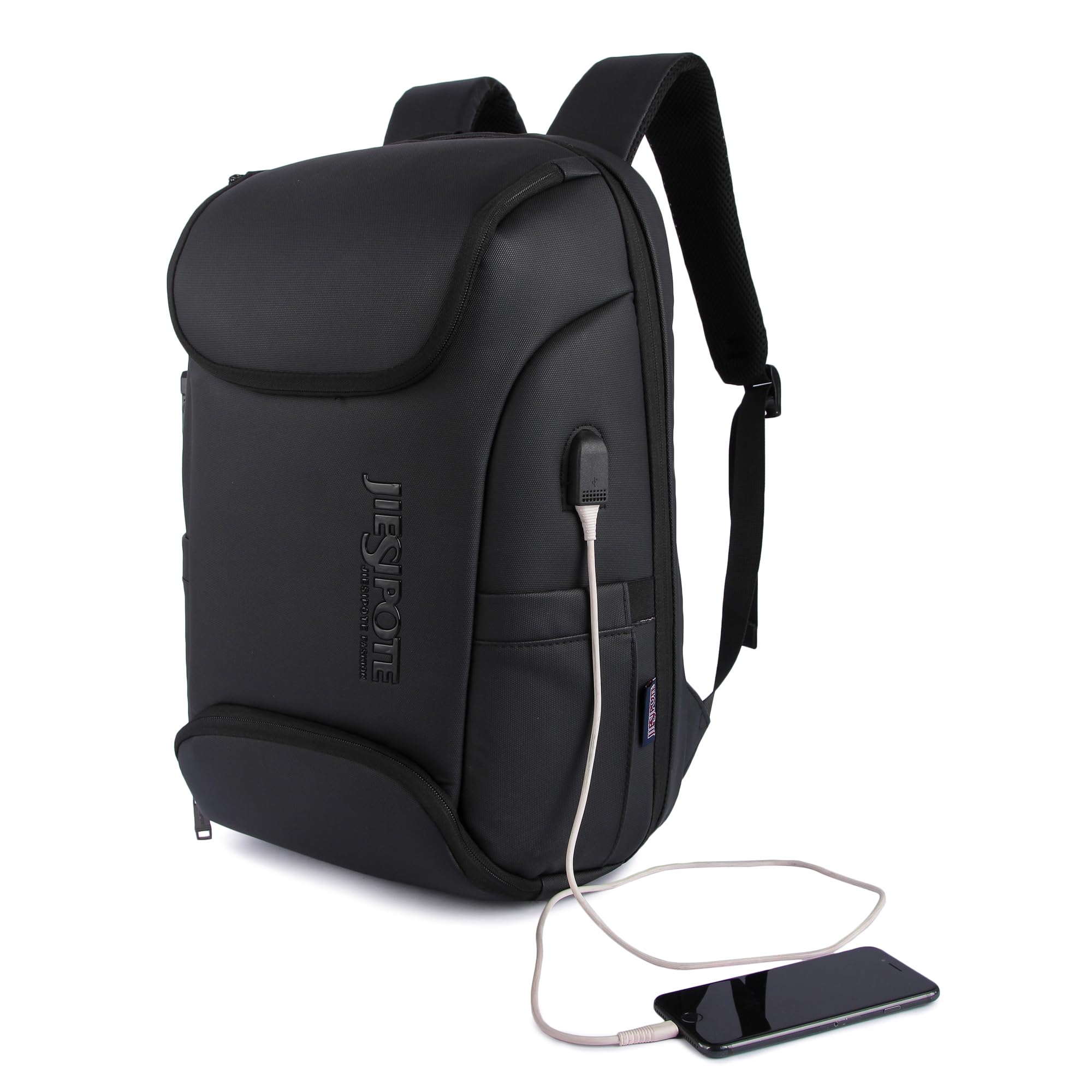 Wellway Digital Camera Backpack, Men's Backpack, Compact Backpack, Black Backpack for Men