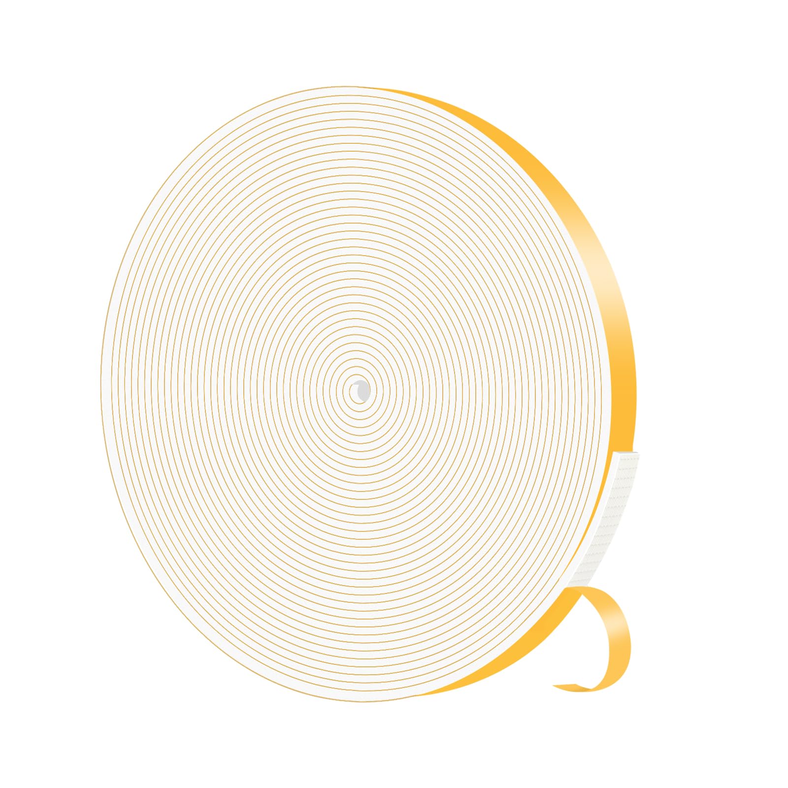 Weather Stripping Door Seal,Weather Stripping,Soundproof,Cold Insulation,High Density CR Foam Insulation Tape for Door,Windows (White, 1/2 in x 1/16