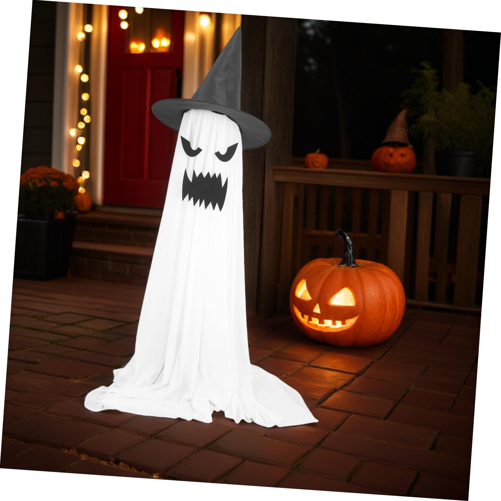 Housoutil Decorazioni Halloween Spettri da Giardino per Esterni Luci, Design Unico e PVC, Facile da Montare per Festa e Giardino