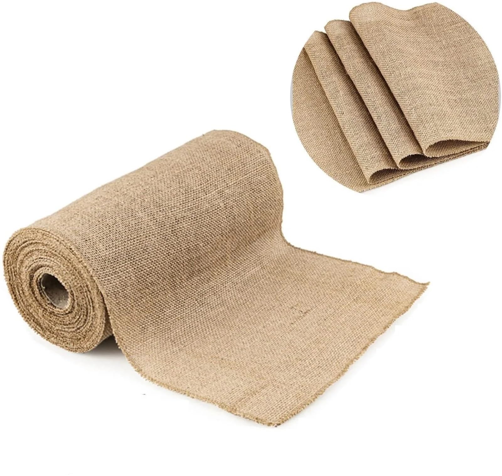 30cm Width Jute Linen Vintage Table Runner Burlap Rustic Khaki Party Country Wedding Decoration Home Chair Decor for Art,Craft