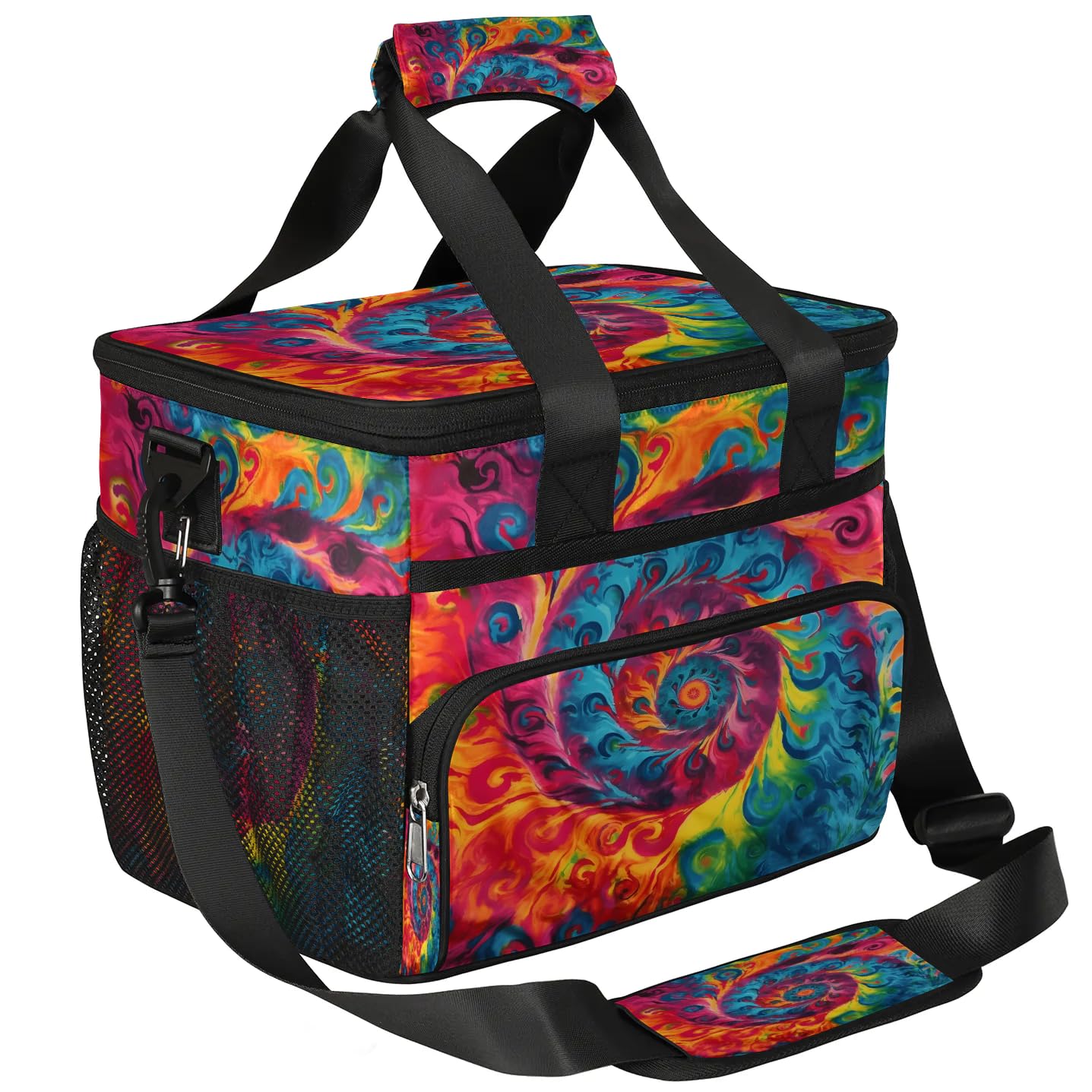Lunch Box for Men Heavy Duty Insulated Lunch Bag for Women Rainbow Paisley Lunchbox for Adults Lunch Cooler