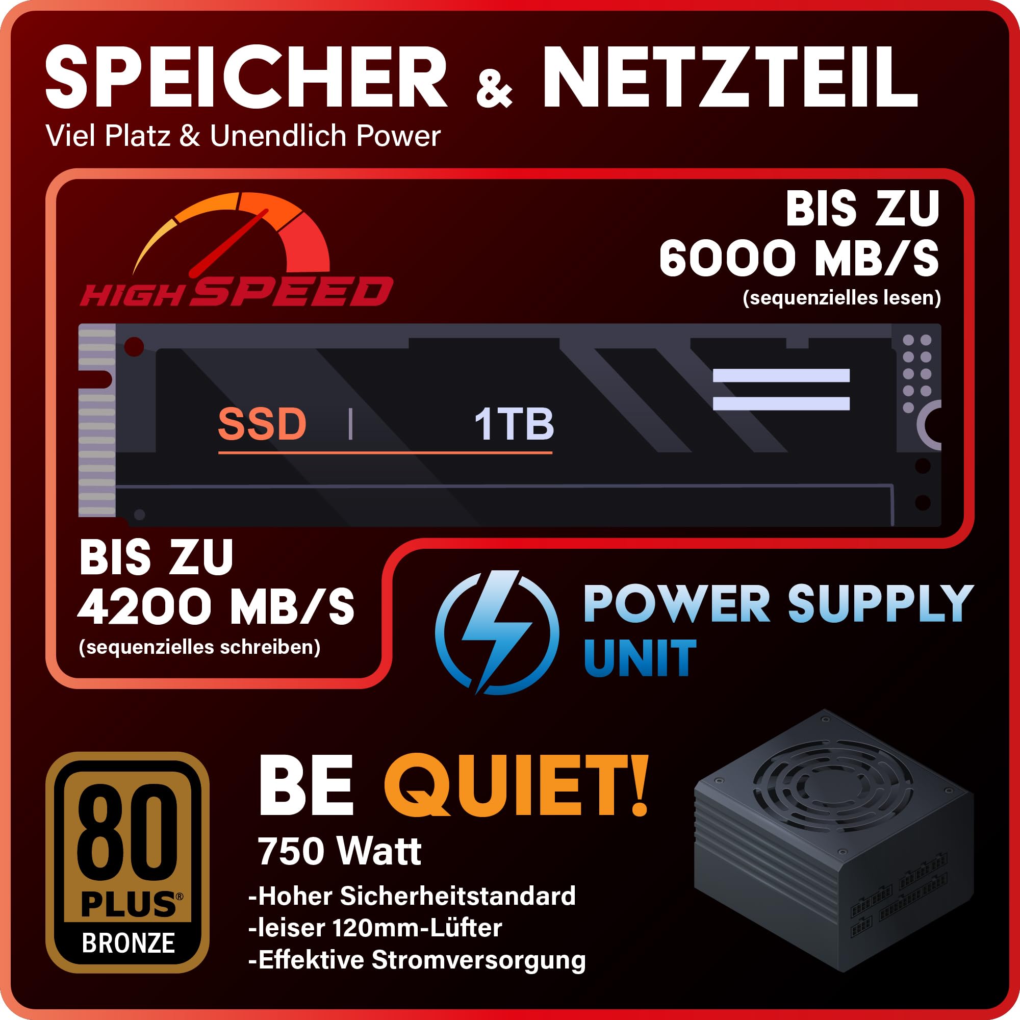 Greed® MKM - High End Gaming PC – AMD Ryzen 5 7500F + Nvidia Geforce RTX 5070Ti 16GB - 4K & Raytracing Rechner - 5,0 GHZ - RGB Computer mit Wasserkühlung - 32GB DDR5 RAM - 1TB SSD + Windows 11 Pro