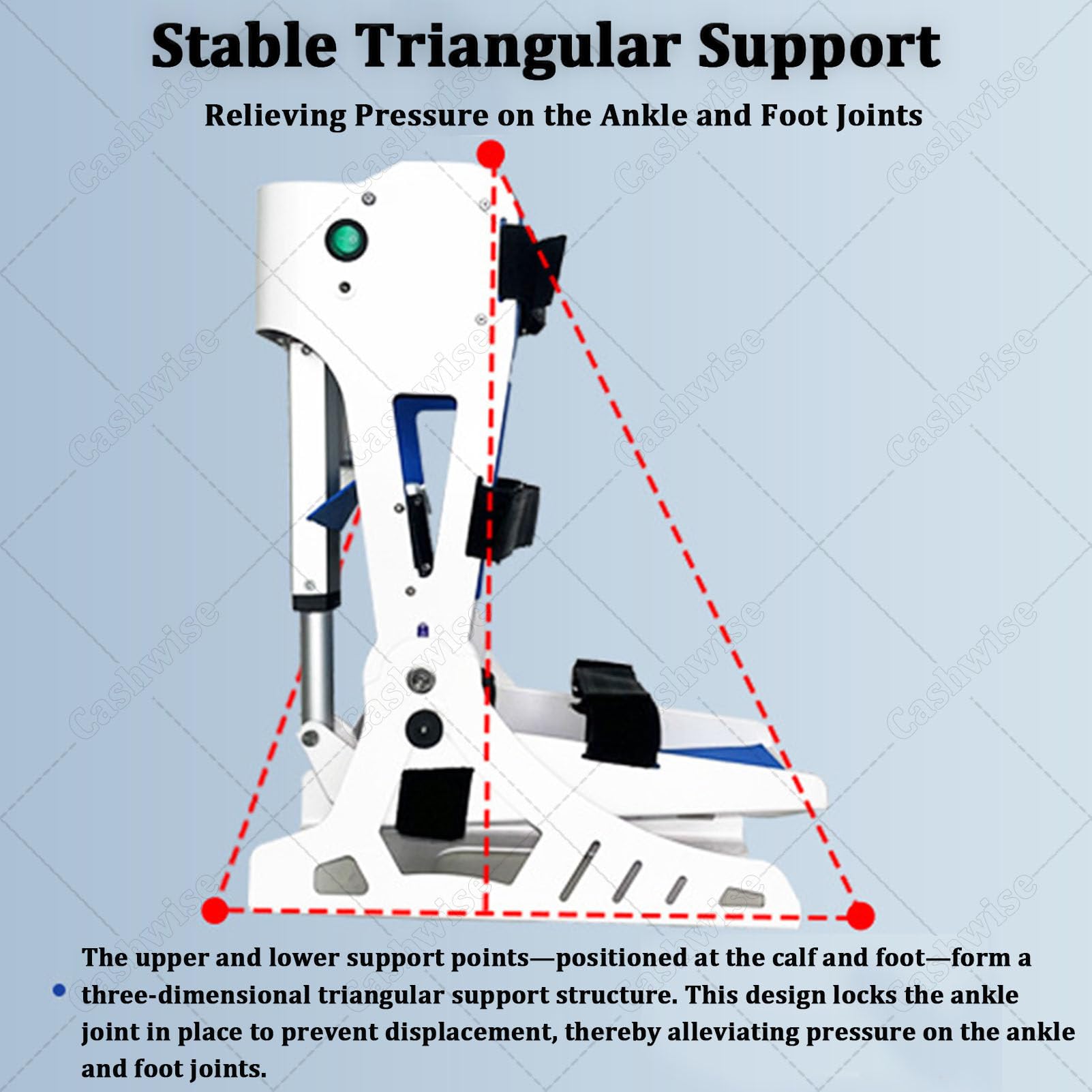 Entrenador eléctrico de Tobillo con Control Remoto, Equipo de rehabilitación para pie caído, para recuperación de Fuerza y ​​flexibilidad, máquina de rehabilitación de pie postoperatoria