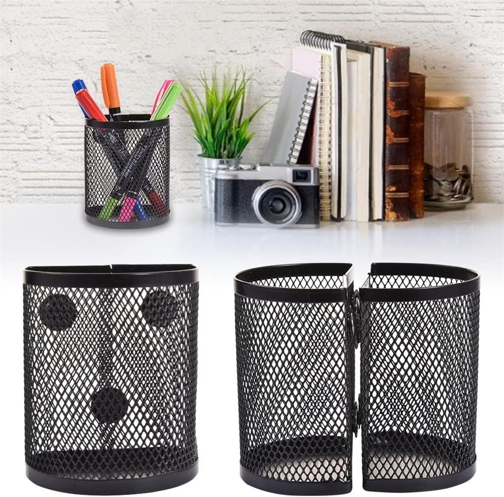 Magnetic Storage Box Whiteboard Marker Pen Holder Wire Mesh Basket Storage Box (Color : D, Size E image 3