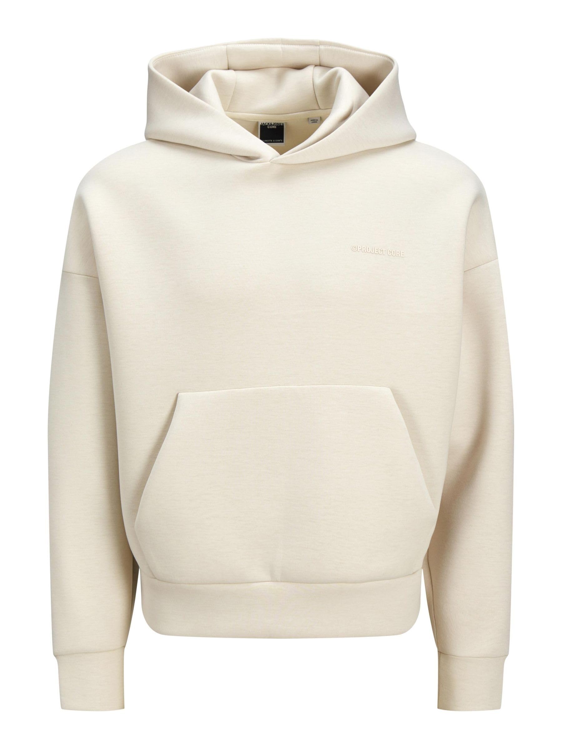 JACK & JONES Mens Kinetic Hoodie Moonbeam XL