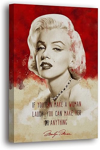 Miniatura 13 de SpiritualHands Marilyn Monroe - Lienzo decorativo para pared y póster – Decoración femenina moderna de maquillaje femenino, impresión de moda