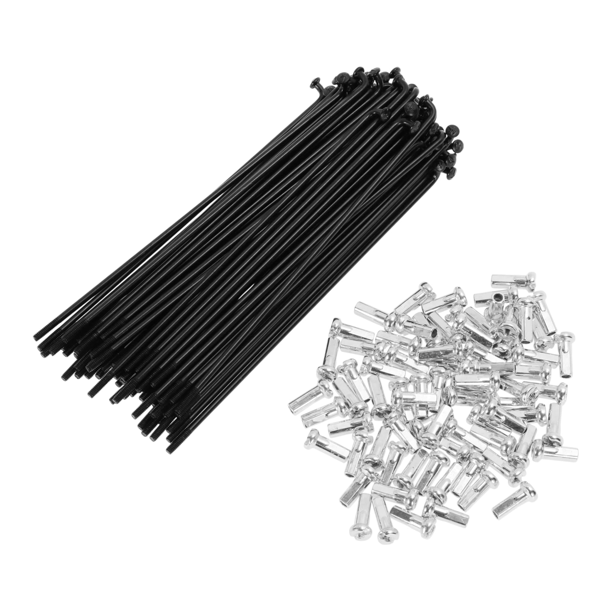 TUCKBOLD 72 Set 14G Bicycle Spokes 111mm Bike Wheel Spokes Carbon Steel Black