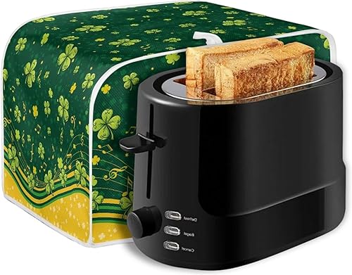 Vista 50 de Dreaweet Funda para tostadora de dibujos animados Kawaii Toast, de poliéster, se adapta a la mayoría de tostadoras de ranura larga de 4 rebanadas