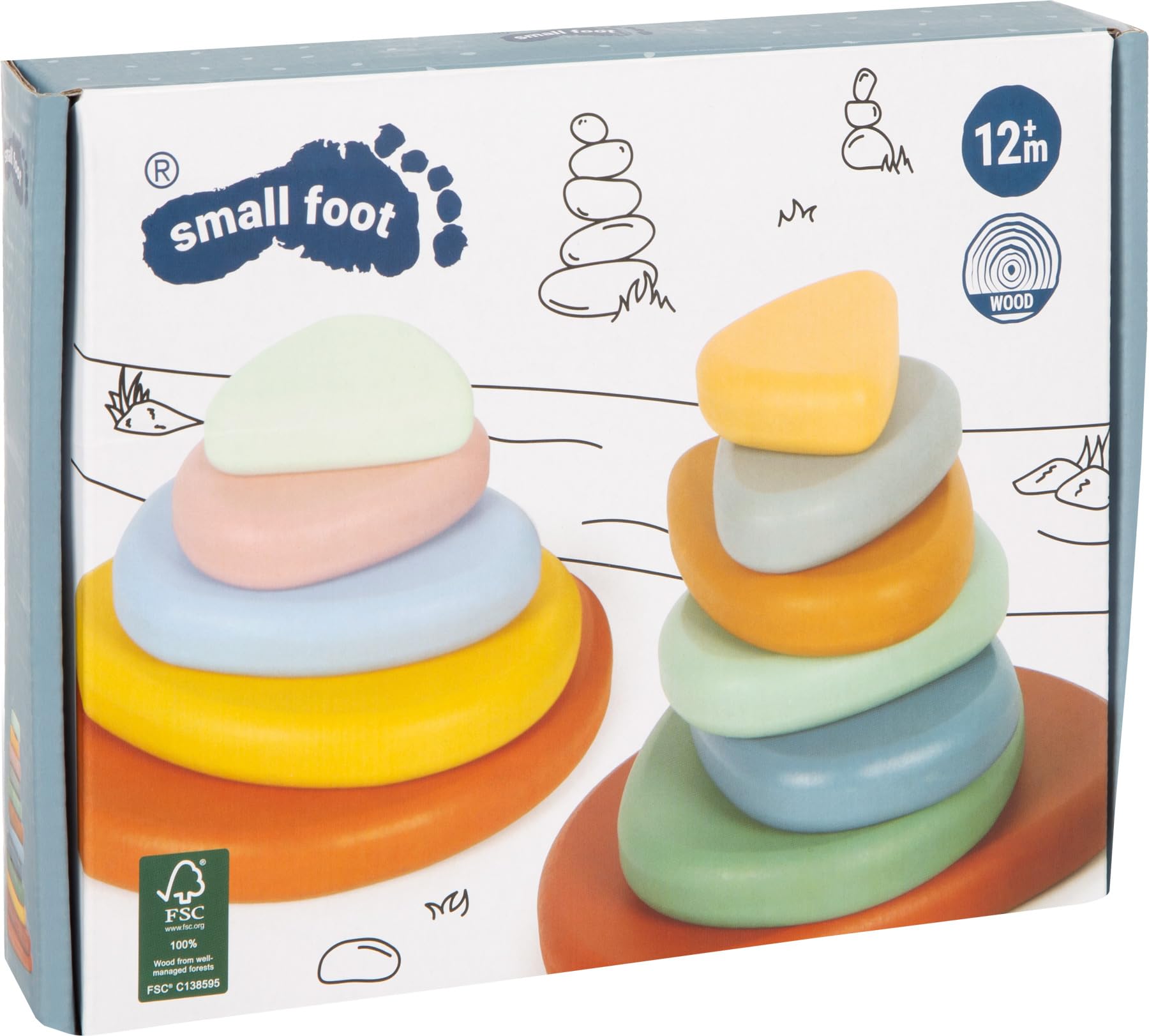 Montessori Balancierspiel Flusssteine