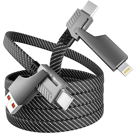 5Pack(3ft 3ft 6ft 6ft 10ft) iPhone Lightning Cable Apple Certified Braided Nylon Fast Charger Cable Compatible iPhone Max XS XR 8 Plus 7 Plus 6s 5s 5c Air iPad Mini iPod (Black Gray)