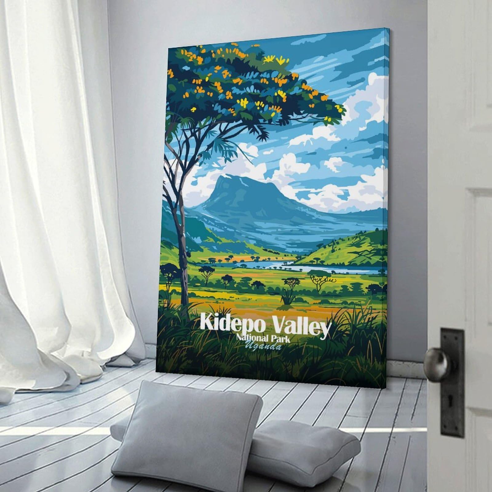 Junmoney Kidepo Valley National Park, Uganda Wall Picture Print 12x18inch(30x45cm), for Home Office, Desk Area Or Studio, Home Office Artwork with Decorative Appeal