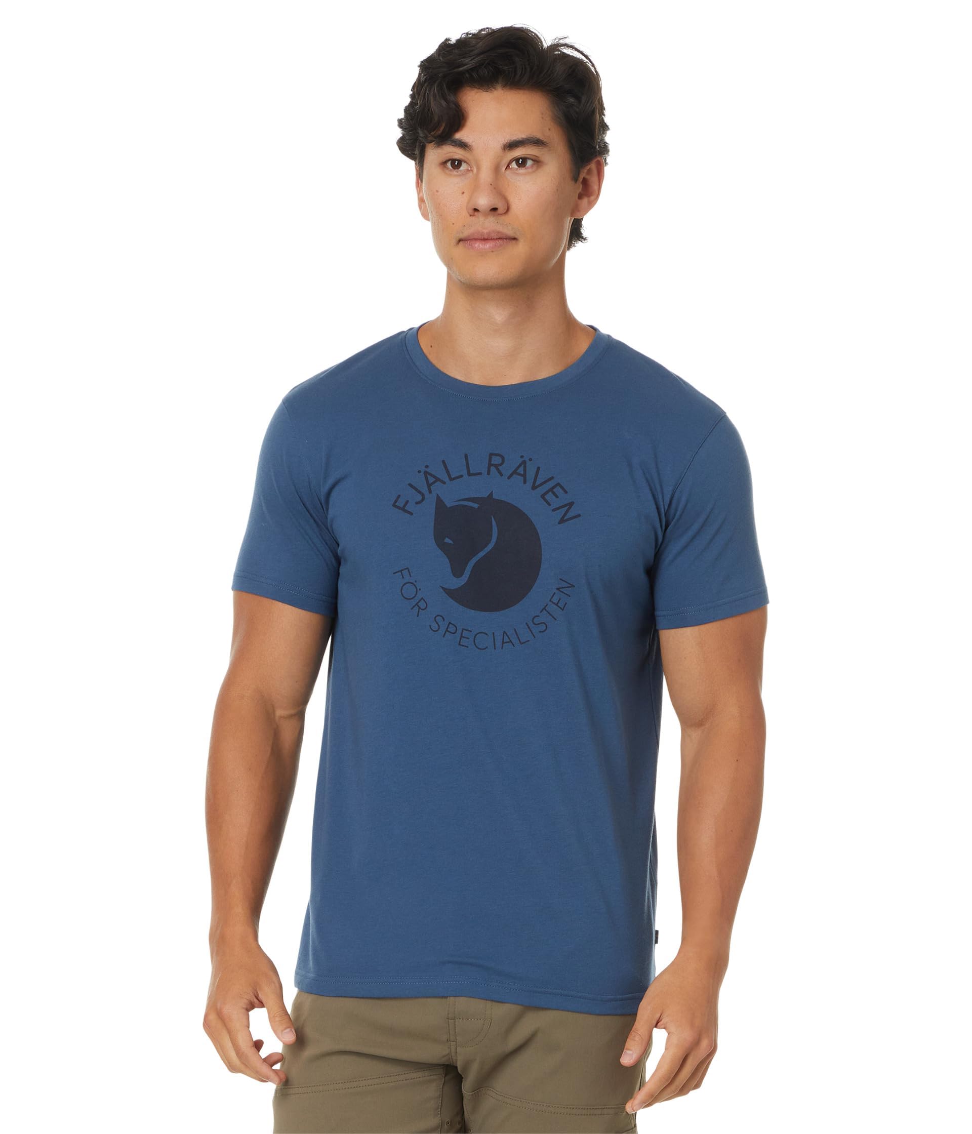 FJALLRAVEN Men's Fjällräven Fox T-shirt M T Shirt, Indigo Blue, L UK
