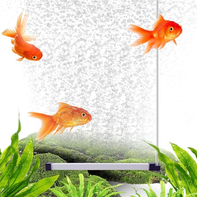Barre à Bulles pour Aquarium, Pierre à Air Murale pour Aquariophilie, Diffuseur d'oxygène Silencieux pour Aquarium d'eau Douce et d'eau de Mer, pour Poissons, Crevettes Plantes Hydroponiquesues