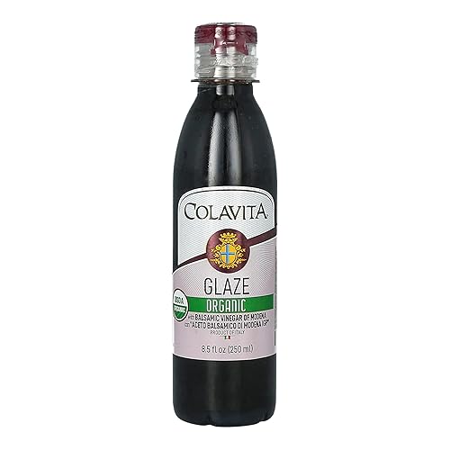 Colavita Botella de esmalte balsámico orgánico importada de Italia  8.5 onzas líquidas  8.5 fl oz